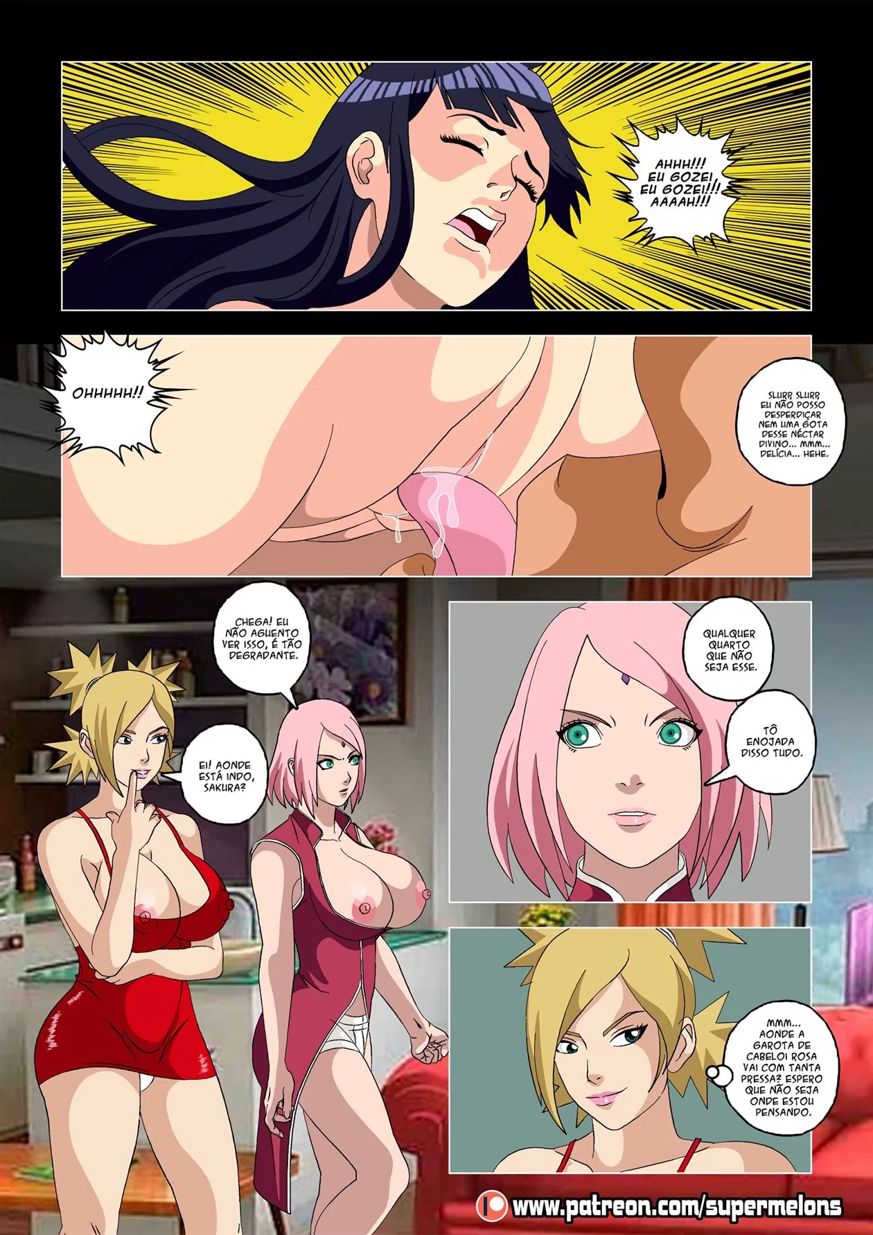 Incesto Proibido: Hanabi quer a buceta peituda do Naruto para ela no Hentai Brasileiro