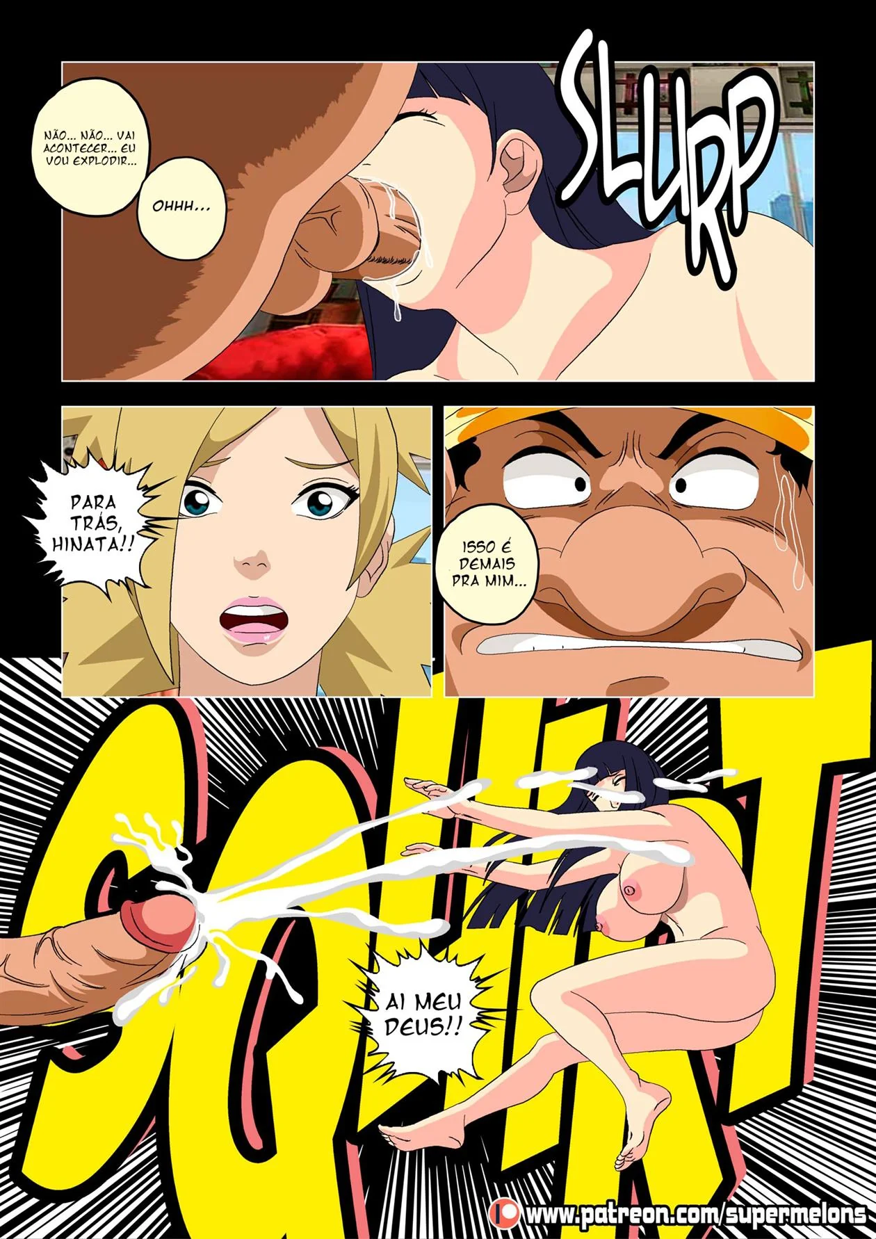 Incesto Proibido: Hanabi quer a buceta peituda do Naruto para ela no Hentai Brasileiro