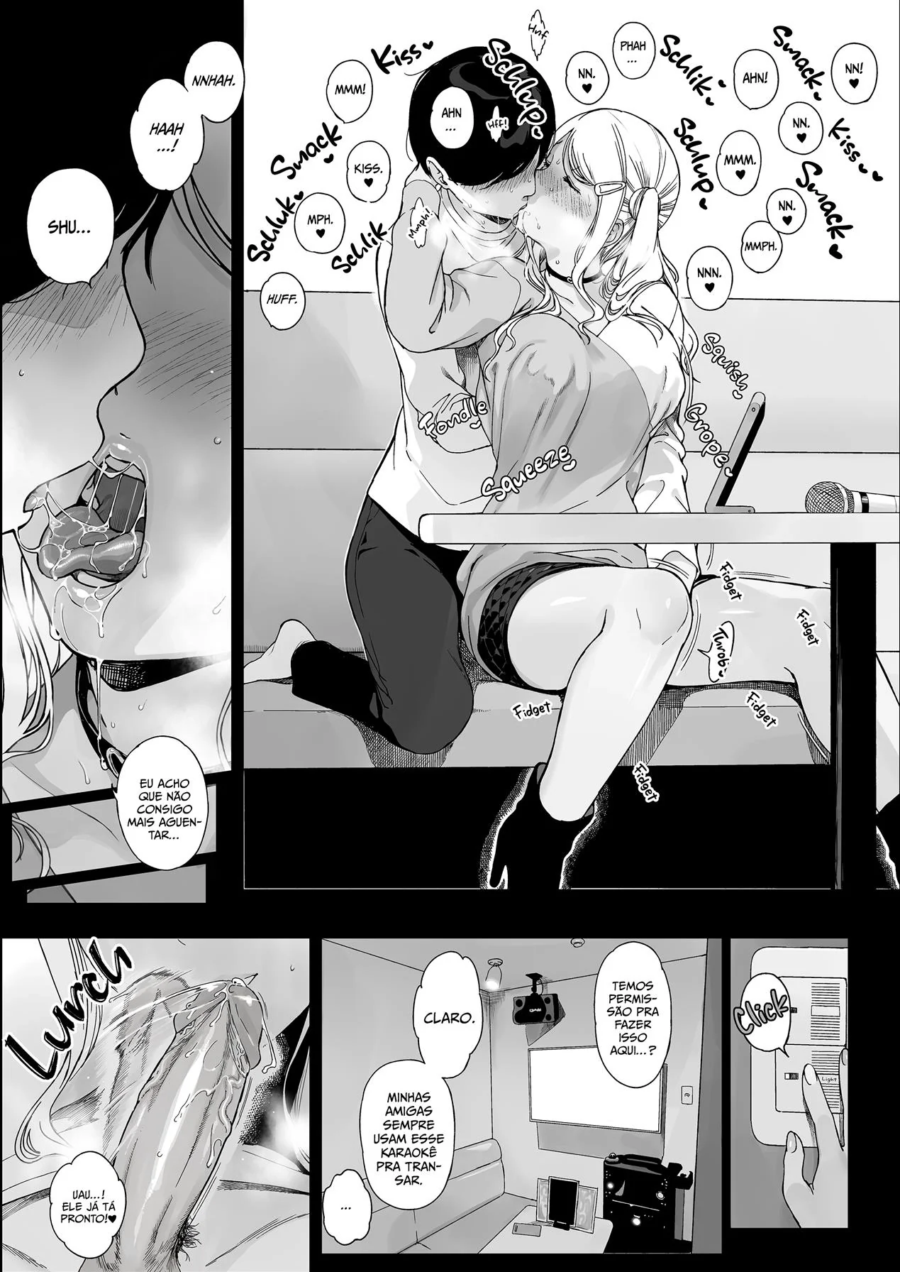 Harém Gamer 3: Jovem sortudo se aventura com piranhas peitudas em Hentai HQ Brasileiro