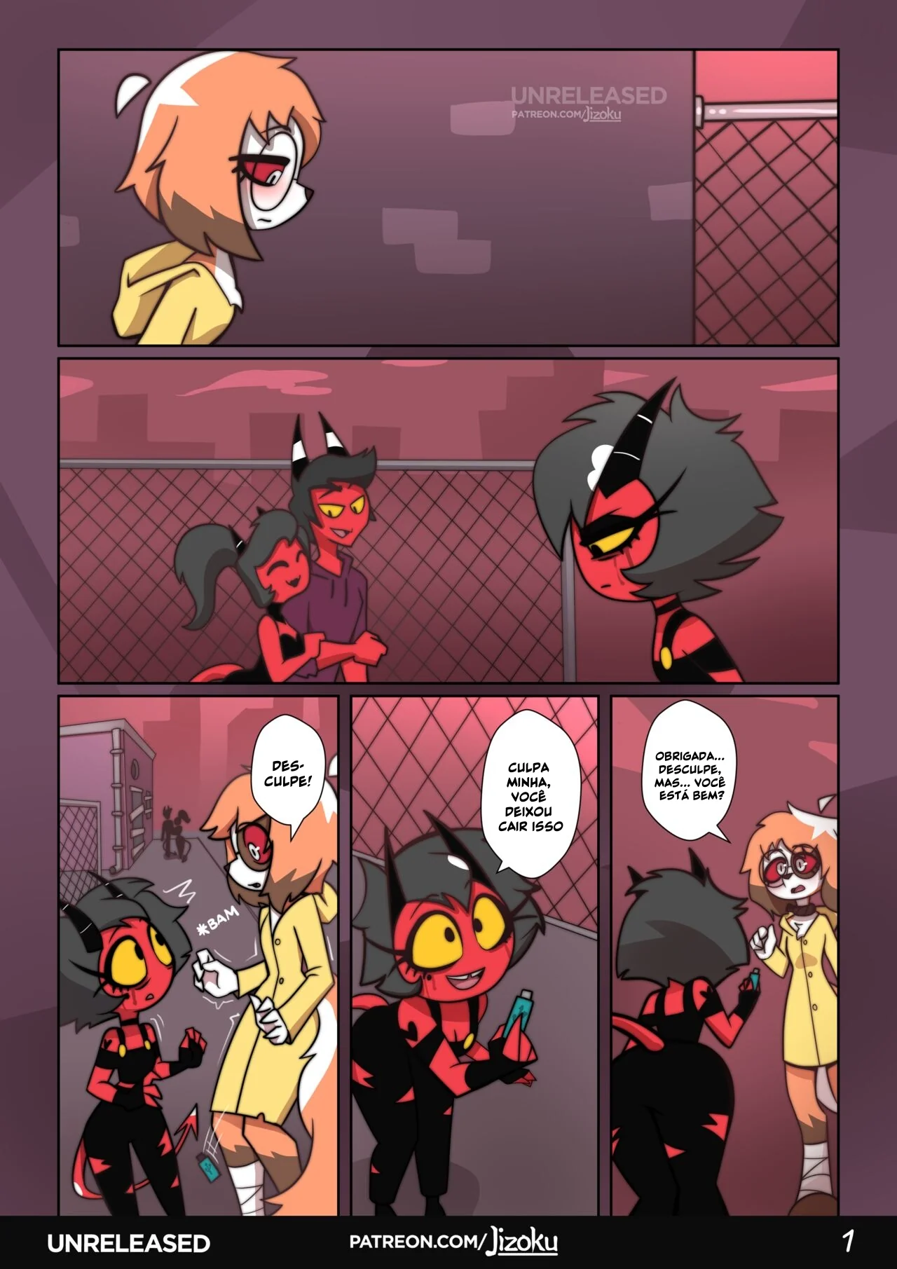 Hazbin Hotel Porno: Uma Noite Pervertida Com a Piranha Loona VL.2 em HQ Brasileiro