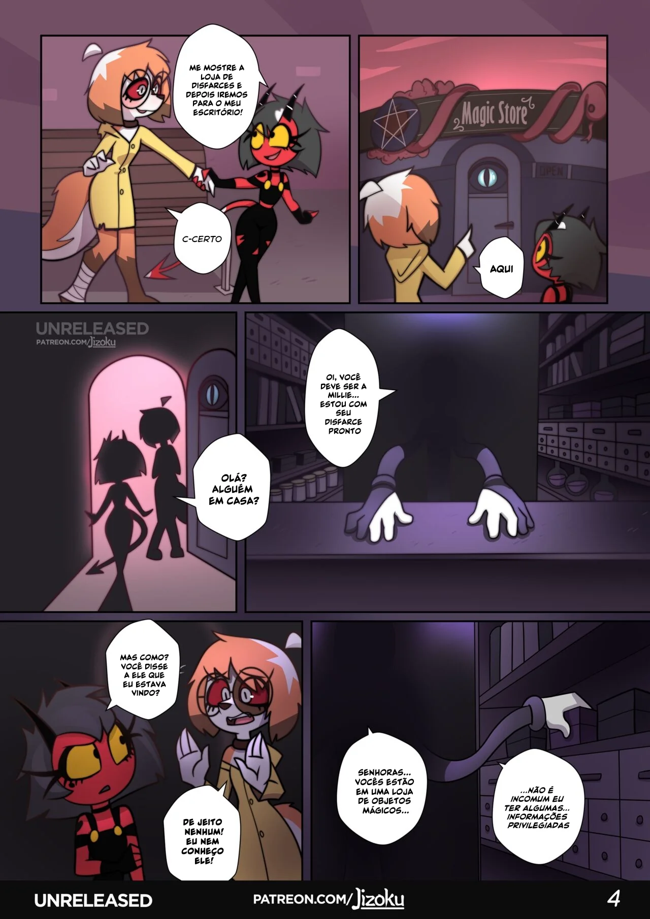 Hazbin Hotel Porno: Uma Noite Pervertida Com a Piranha Loona VL.2 em HQ Brasileiro