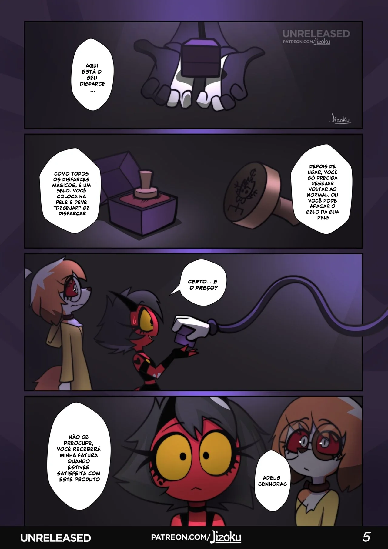Hazbin Hotel Porno: Uma Noite Pervertida Com a Piranha Loona VL.2 em HQ Brasileiro