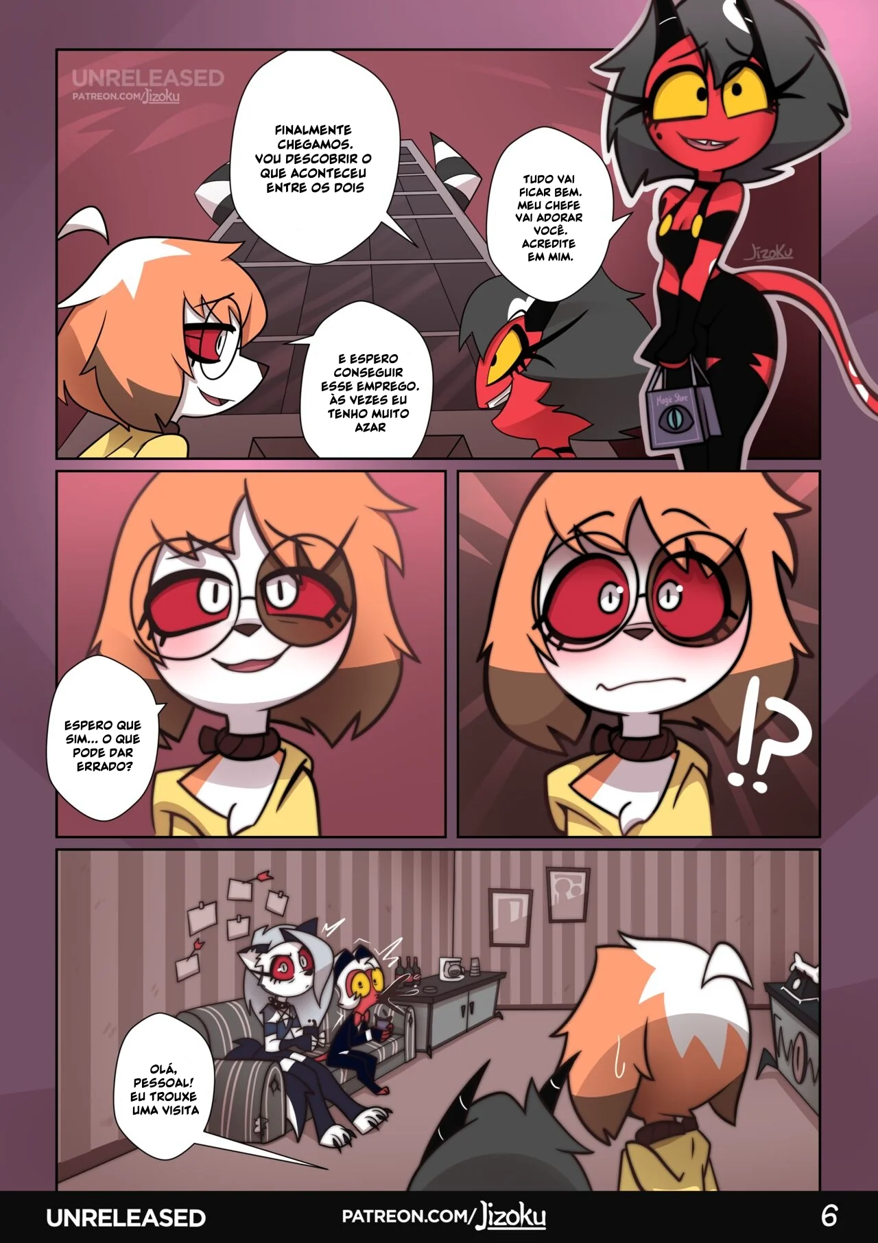 Hazbin Hotel Porno: Uma Noite Pervertida Com a Piranha Loona VL.2 em HQ Brasileiro