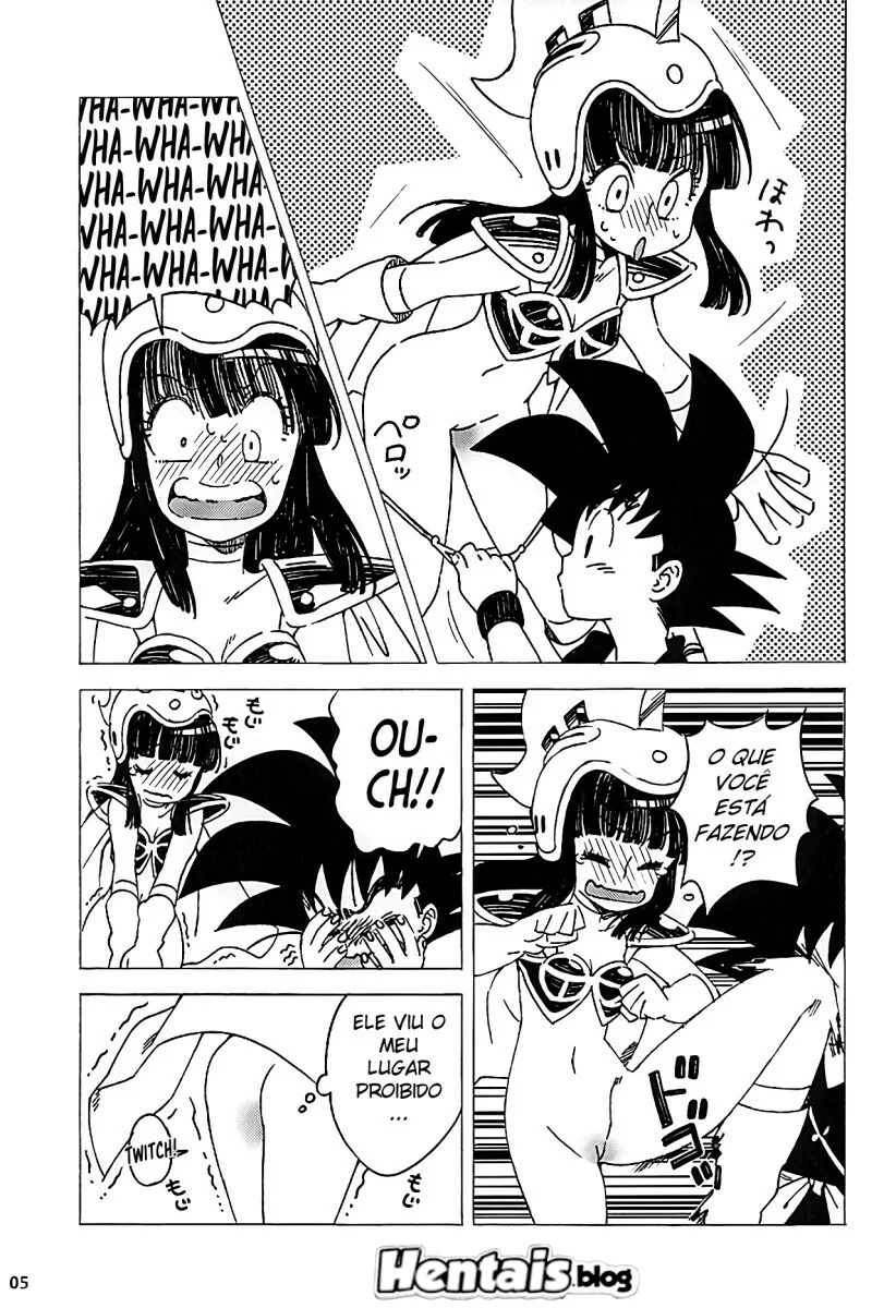 Goku e Chi Chi: a Pica e a Buceta em sua Primeira Vez – Hentai Dragon Ball em HQ Brasileiro
