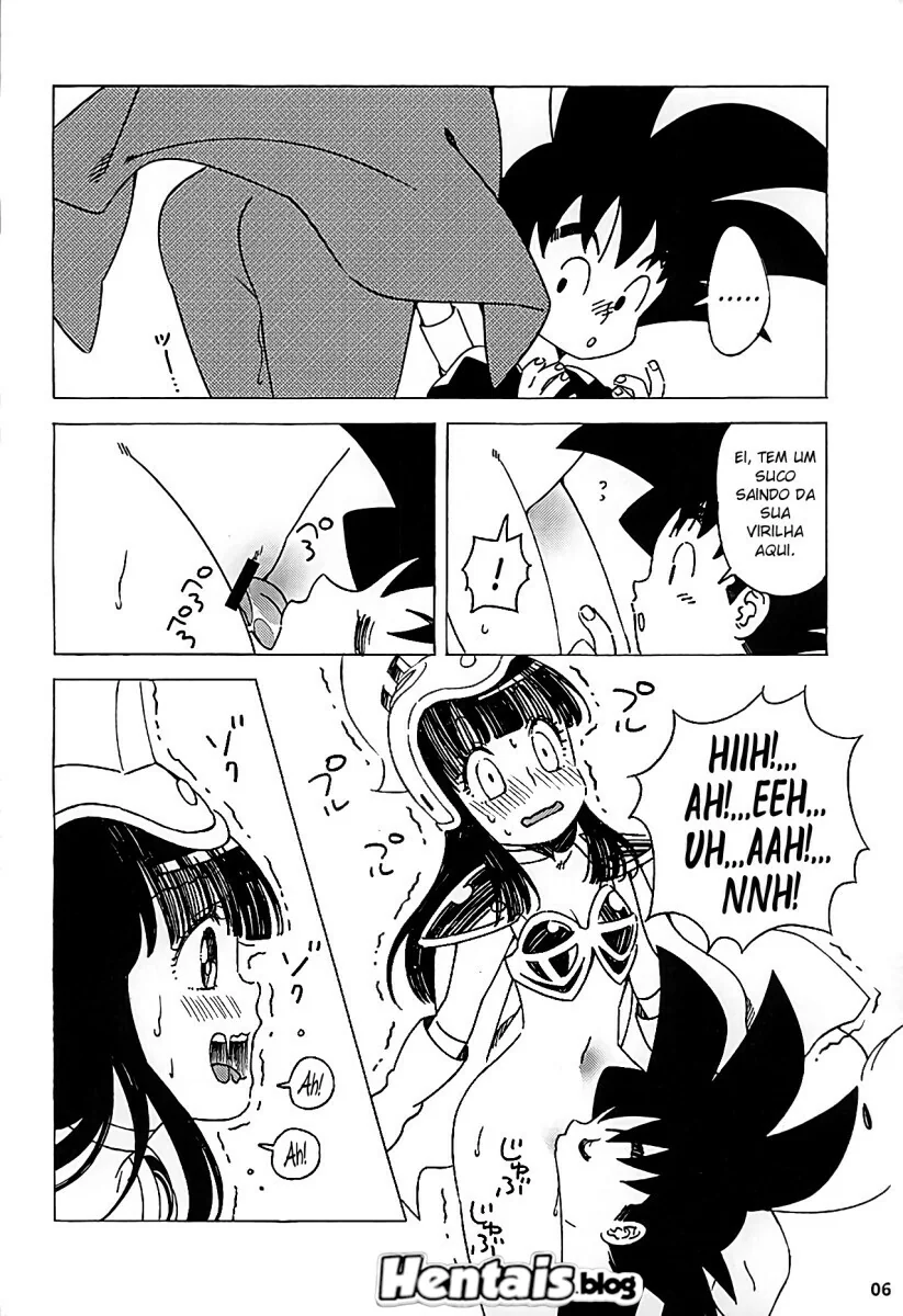 Goku e Chi Chi: a Pica e a Buceta em sua Primeira Vez – Hentai Dragon Ball em HQ Brasileiro
