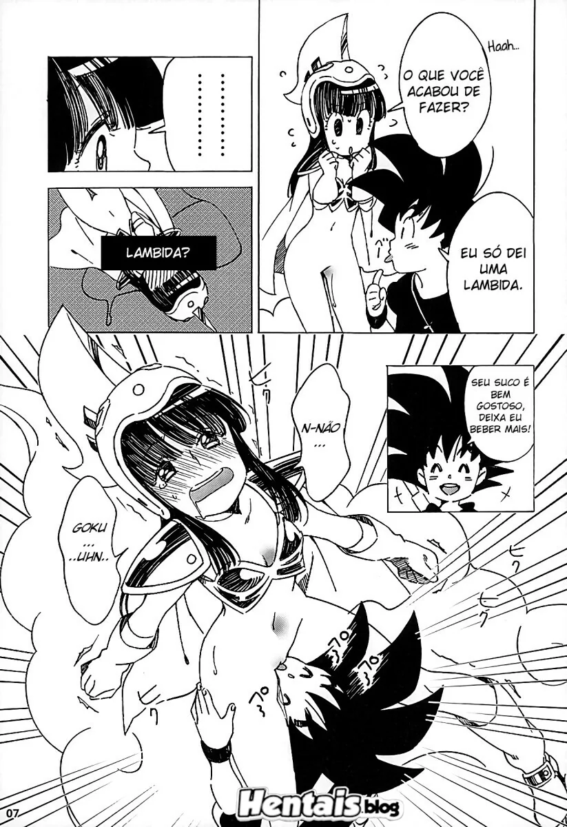 Goku e Chi Chi: a Pica e a Buceta em sua Primeira Vez – Hentai Dragon Ball em HQ Brasileiro