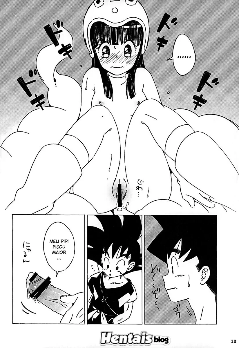 Goku e Chi Chi: a Pica e a Buceta em sua Primeira Vez – Hentai Dragon Ball em HQ Brasileiro