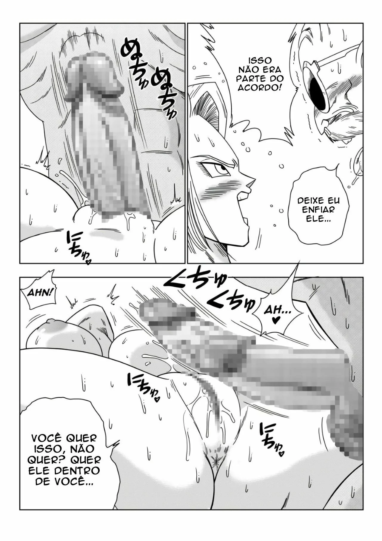 Android 18 vs Mestre Kame: A Cobrança da Piranha” em hentai
