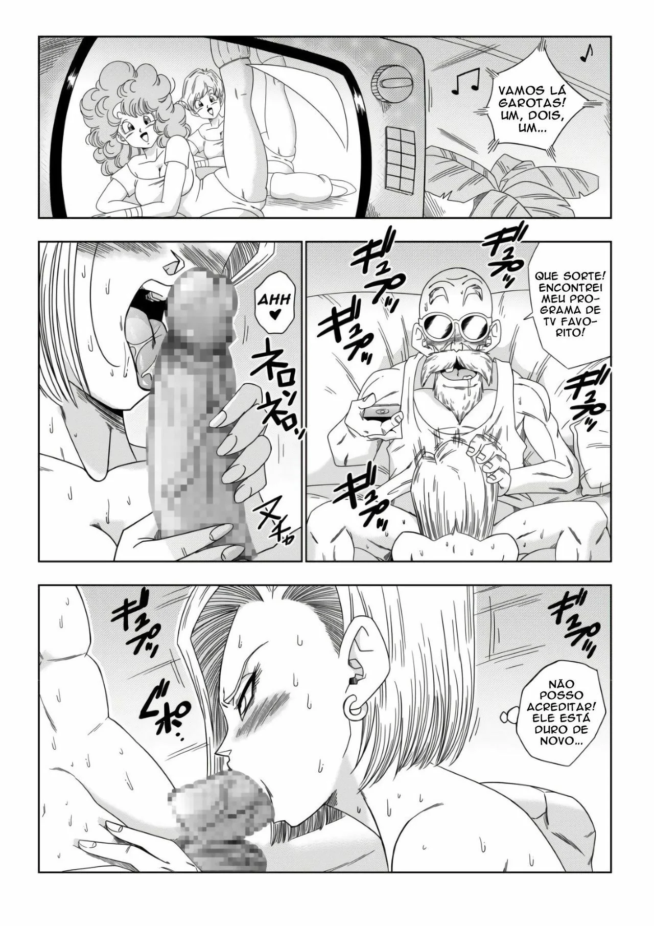 Android 18 vs Mestre Kame: A Cobrança da Piranha” em hentai