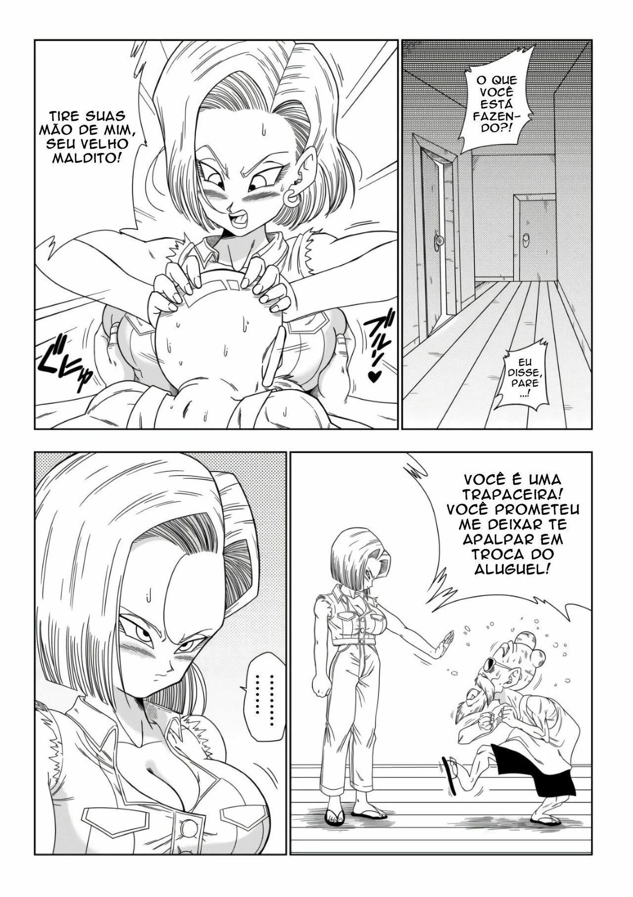 Android 18 vs Mestre Kame: A Cobrança da Piranha” em hentai