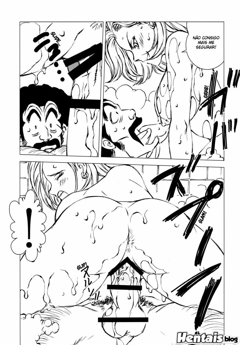 Dragon Ball Hentai: A Piroca do Mister Satan – Metendo fundo na buceta da piranha em HQ Brasileiro