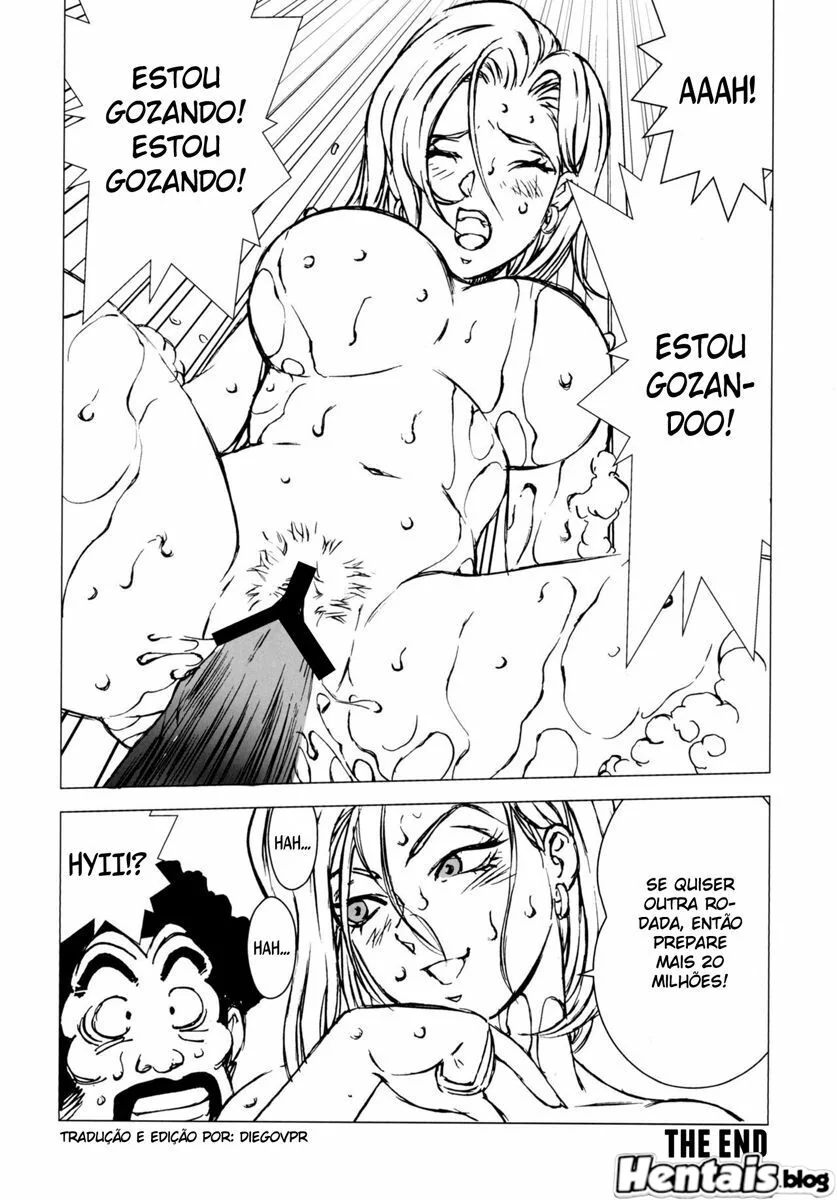 Dragon Ball Hentai: A Piroca do Mister Satan – Metendo fundo na buceta da piranha em HQ Brasileiro