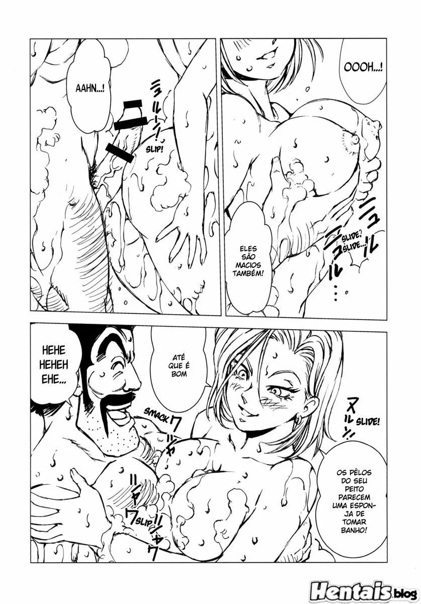 Dragon Ball Hentai: A Piroca do Mister Satan – Metendo fundo na buceta da piranha em HQ Brasileiro