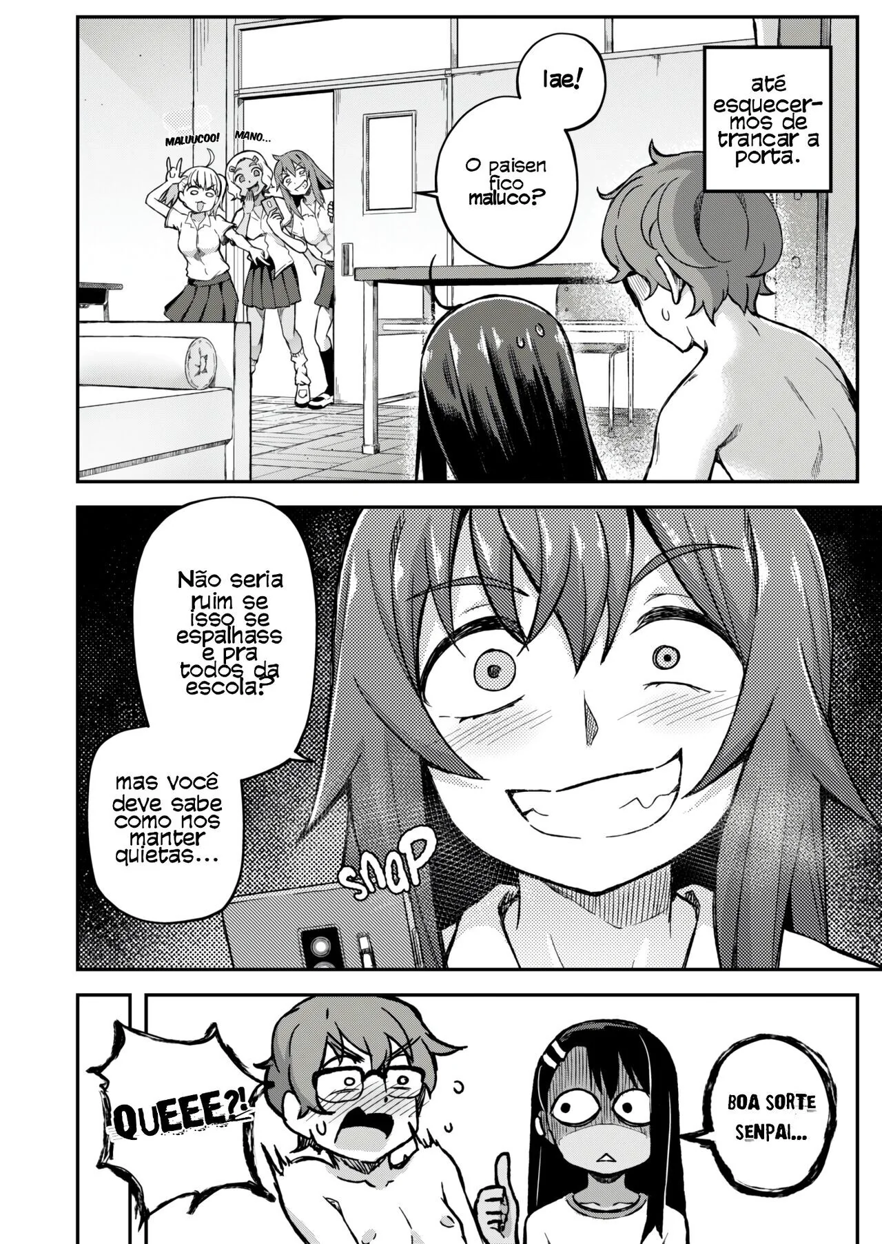 Nagatoro Safadinha: Sacanagem entre Piranha e Pica em HQ de Hentai Brasileiro