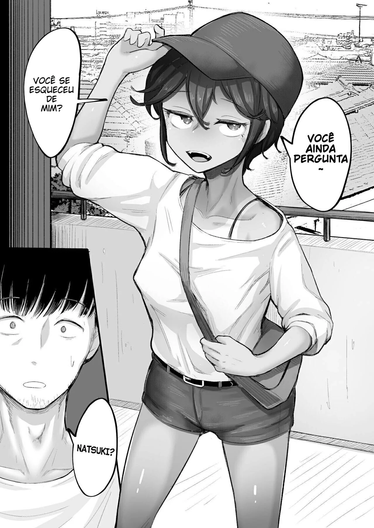 Natsuki, a Piranha Curiosa, Seduzida e Estrupada por Estudante Universitário em Hentai HQ Brasileiro