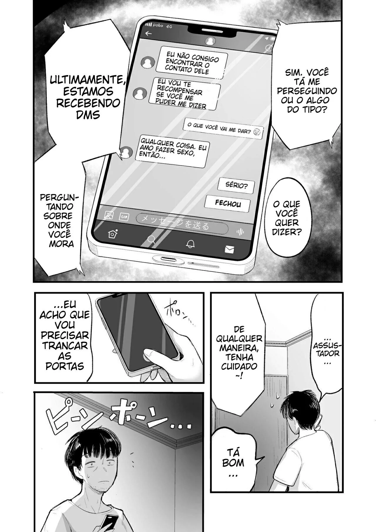 Natsuki, a Piranha Curiosa, Seduzida e Estrupada por Estudante Universitário em Hentai HQ Brasileiro