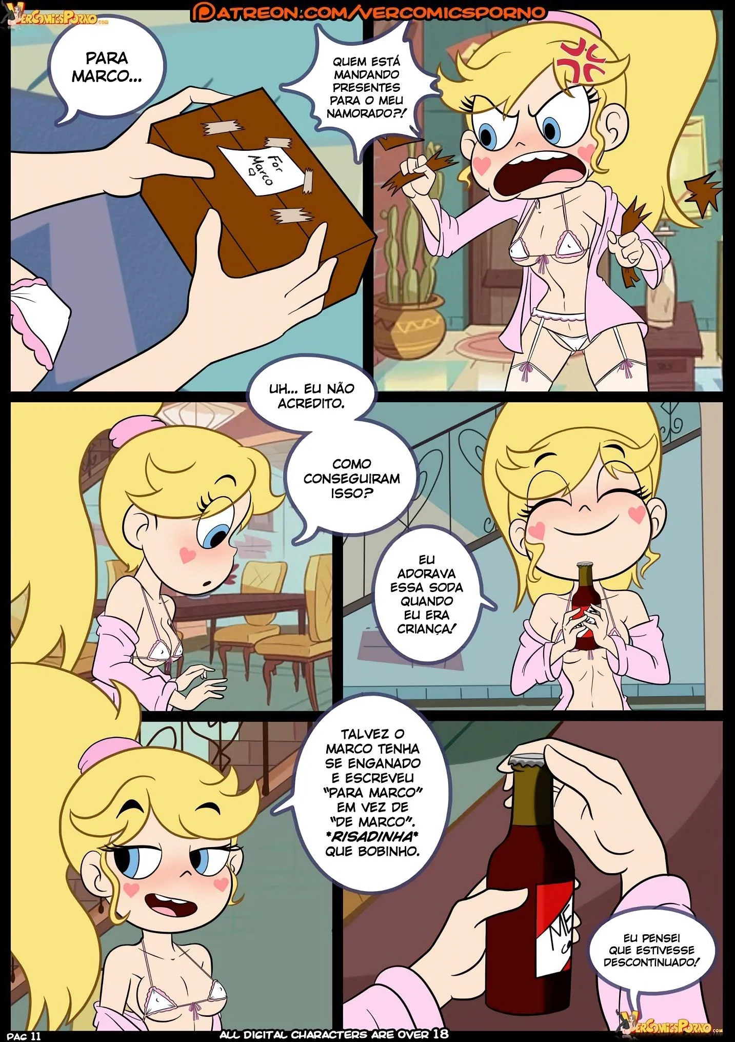 Orgia entre piranhas: Hentai Star vs As Forças do Sexo 3 – Tom e Janna ardendo de tesão no cu de Marco em HQ Brasileiro
