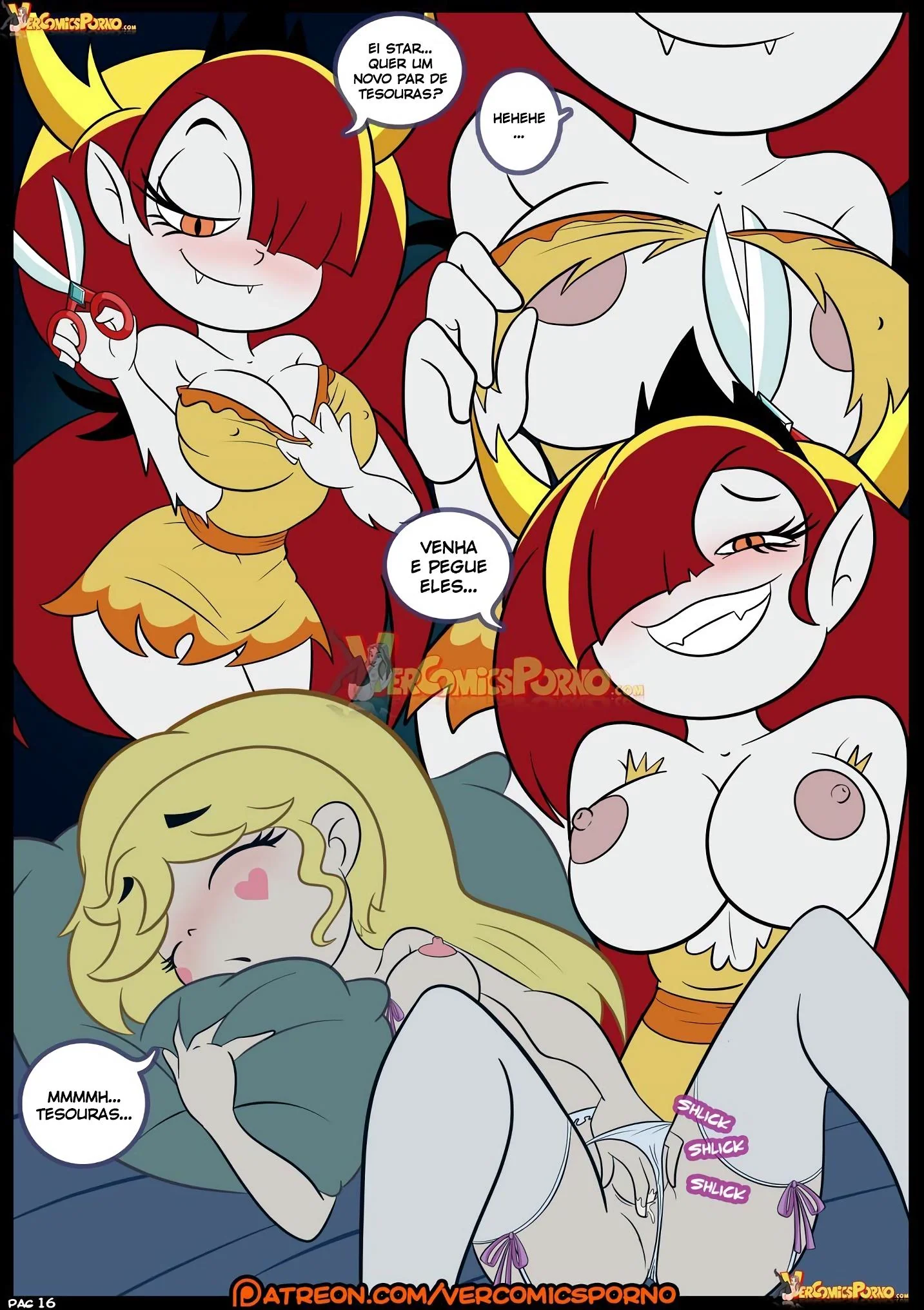 Orgia entre piranhas: Hentai Star vs As Forças do Sexo 3 – Tom e Janna ardendo de tesão no cu de Marco em HQ Brasileiro