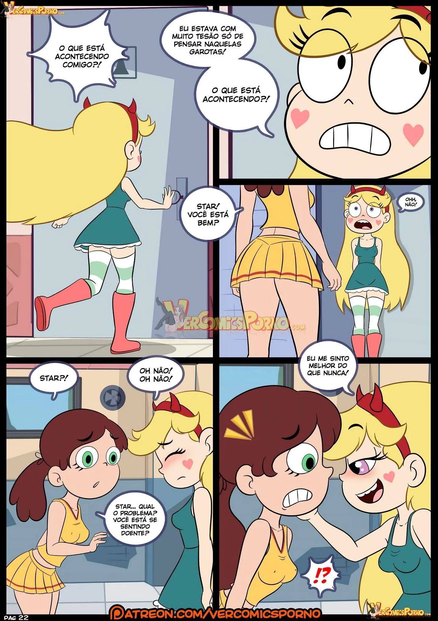 Orgia entre piranhas: Hentai Star vs As Forças do Sexo 3 – Tom e Janna ardendo de tesão no cu de Marco em HQ Brasileiro