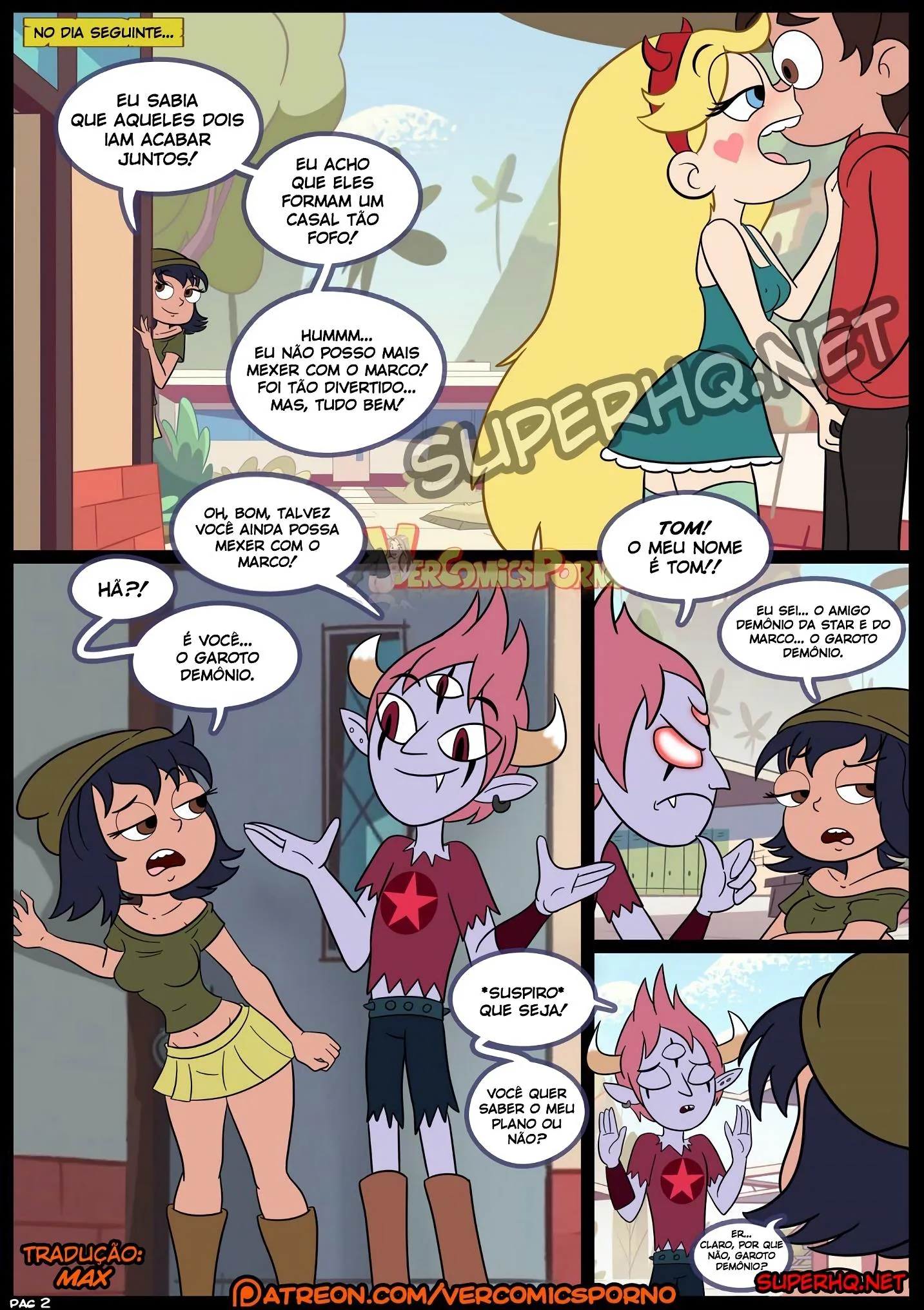 Orgia entre piranhas: Hentai Star vs As Forças do Sexo 3 – Tom e Janna ardendo de tesão no cu de Marco em HQ Brasileiro