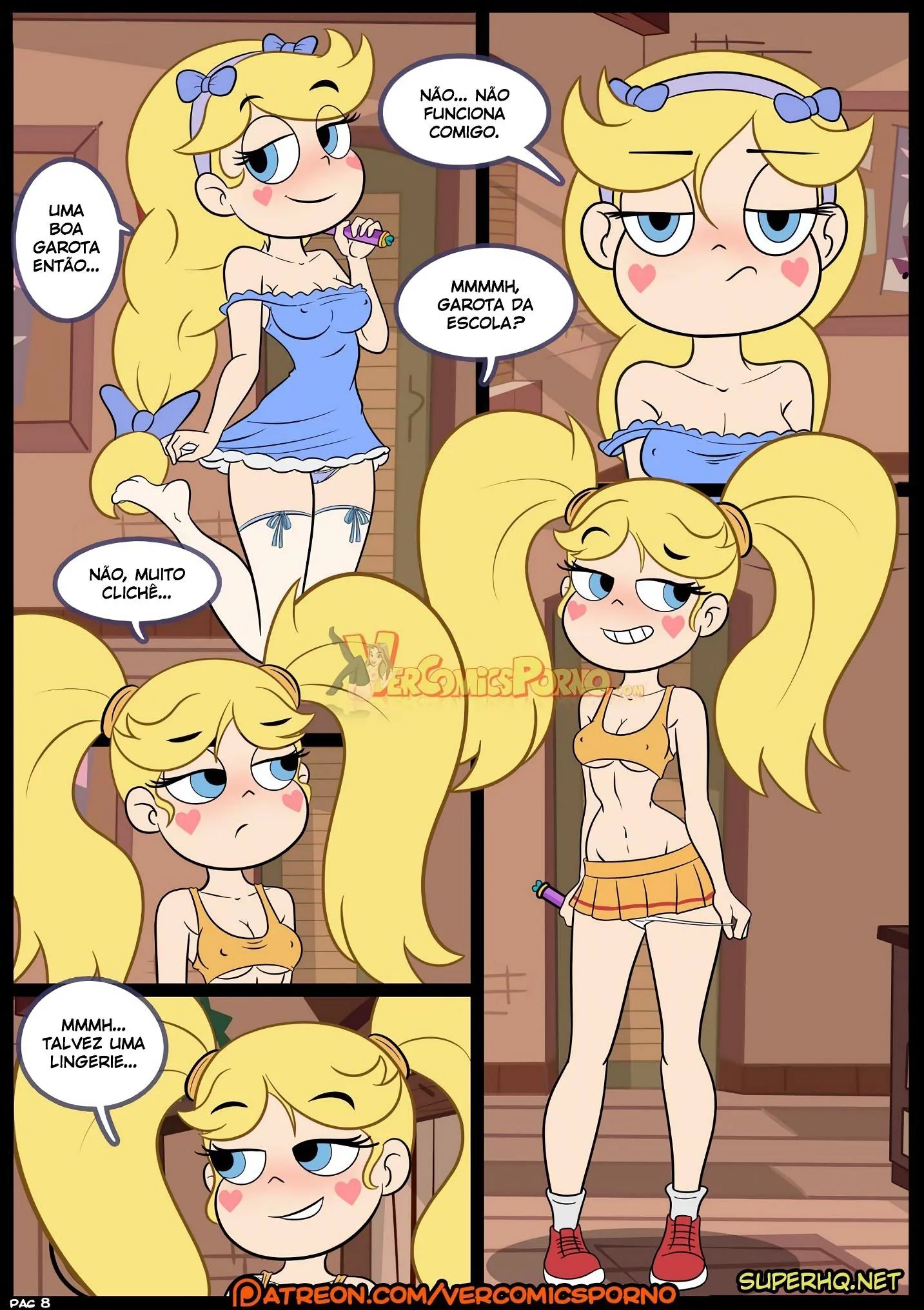 Orgia entre piranhas: Hentai Star vs As Forças do Sexo 3 – Tom e Janna ardendo de tesão no cu de Marco em HQ Brasileiro