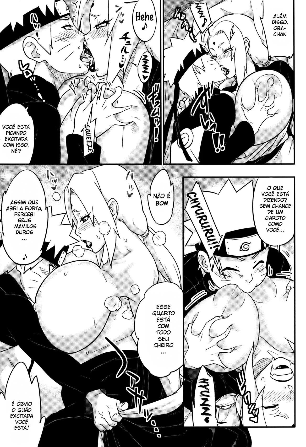 Tsunade e Naruto: Treinamento Secreto da Piranha Hentai HQ