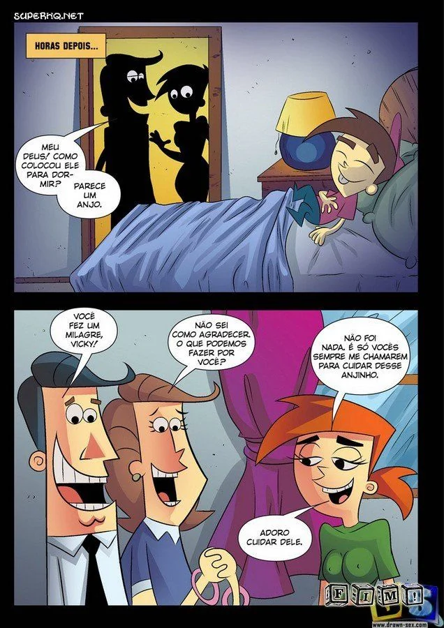 Timmy Metendo na Buceta Suja da Babá Vicky em Hentai HQ