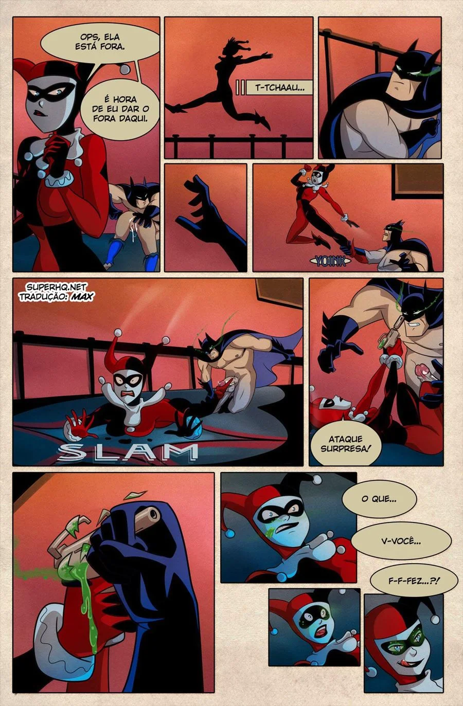 Batman Vs Harley: A Piranha Mais Gostosa em Hentai HQ Brasileiro