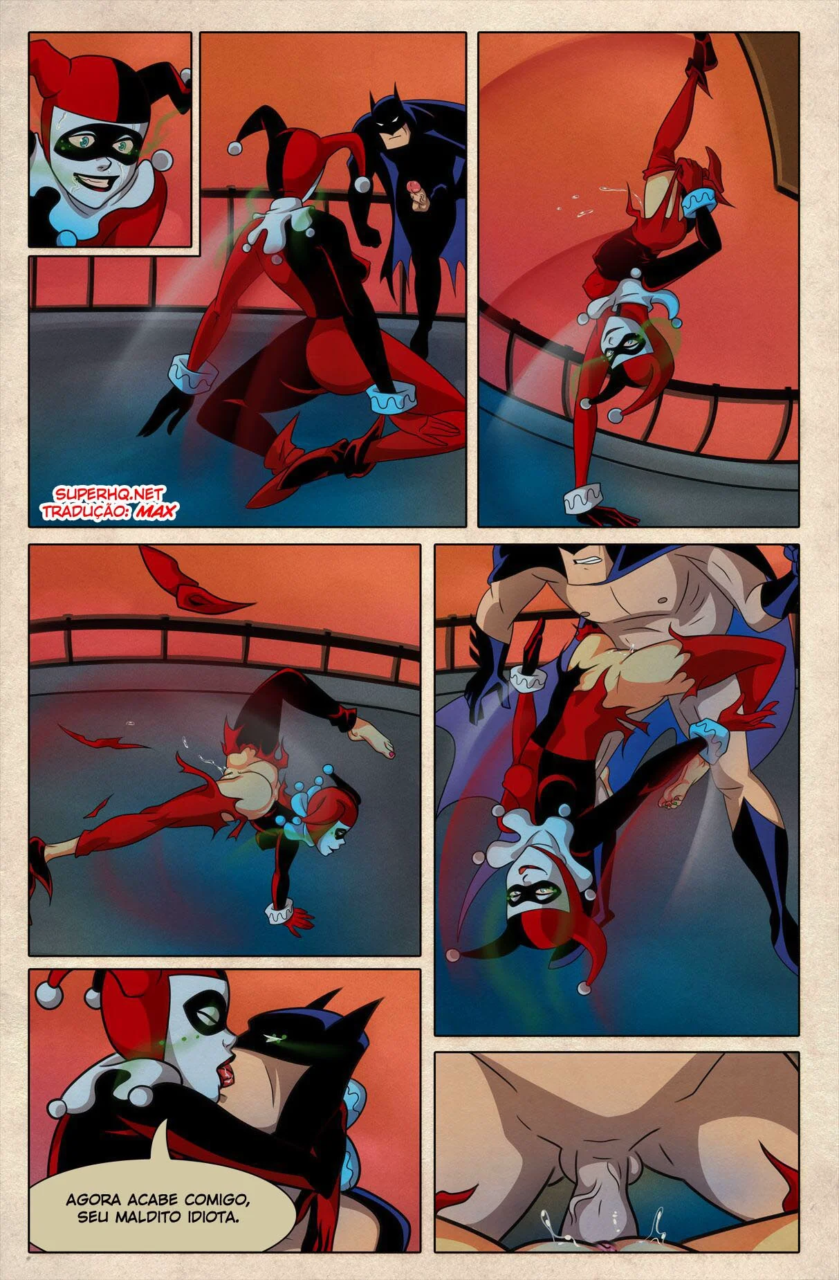 Batman Vs Harley: A Piranha Mais Gostosa em Hentai HQ Brasileiro