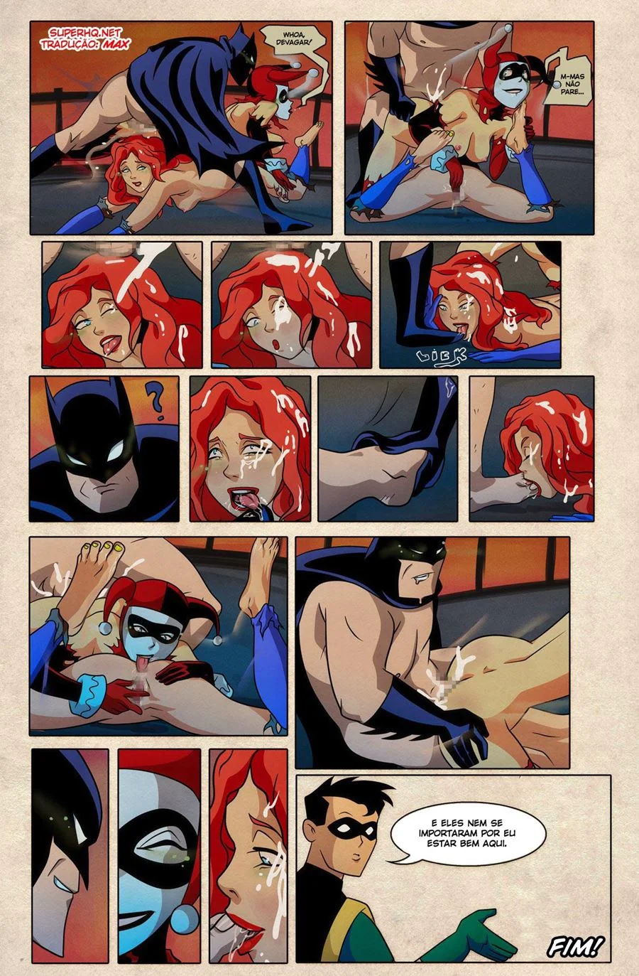 Batman Vs Harley: A Piranha Mais Gostosa em Hentai HQ Brasileiro