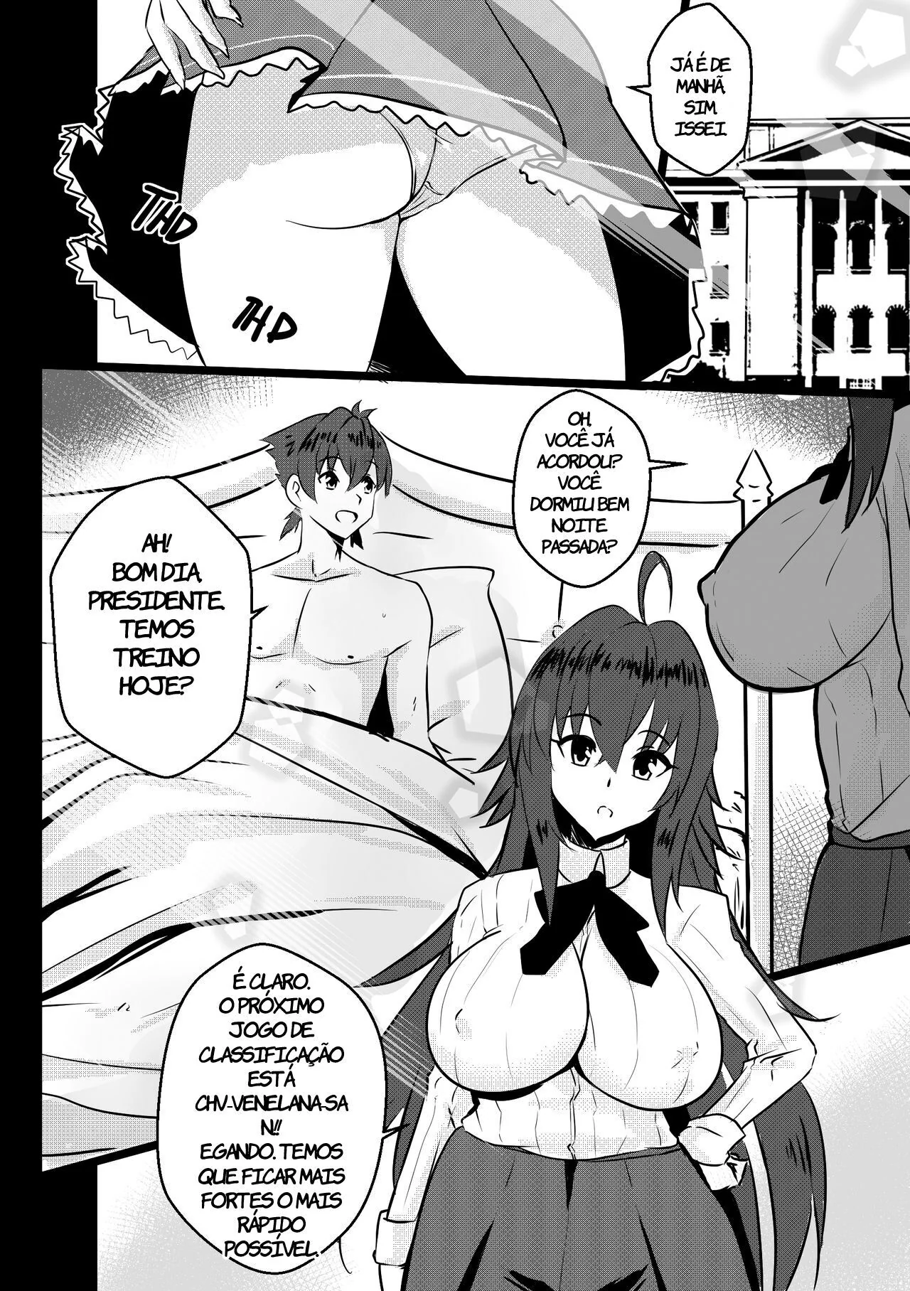 Venelana Vai ao Quarto de Issei para Acordá-lo – Hentai HQ de Traição em Highschool dxd