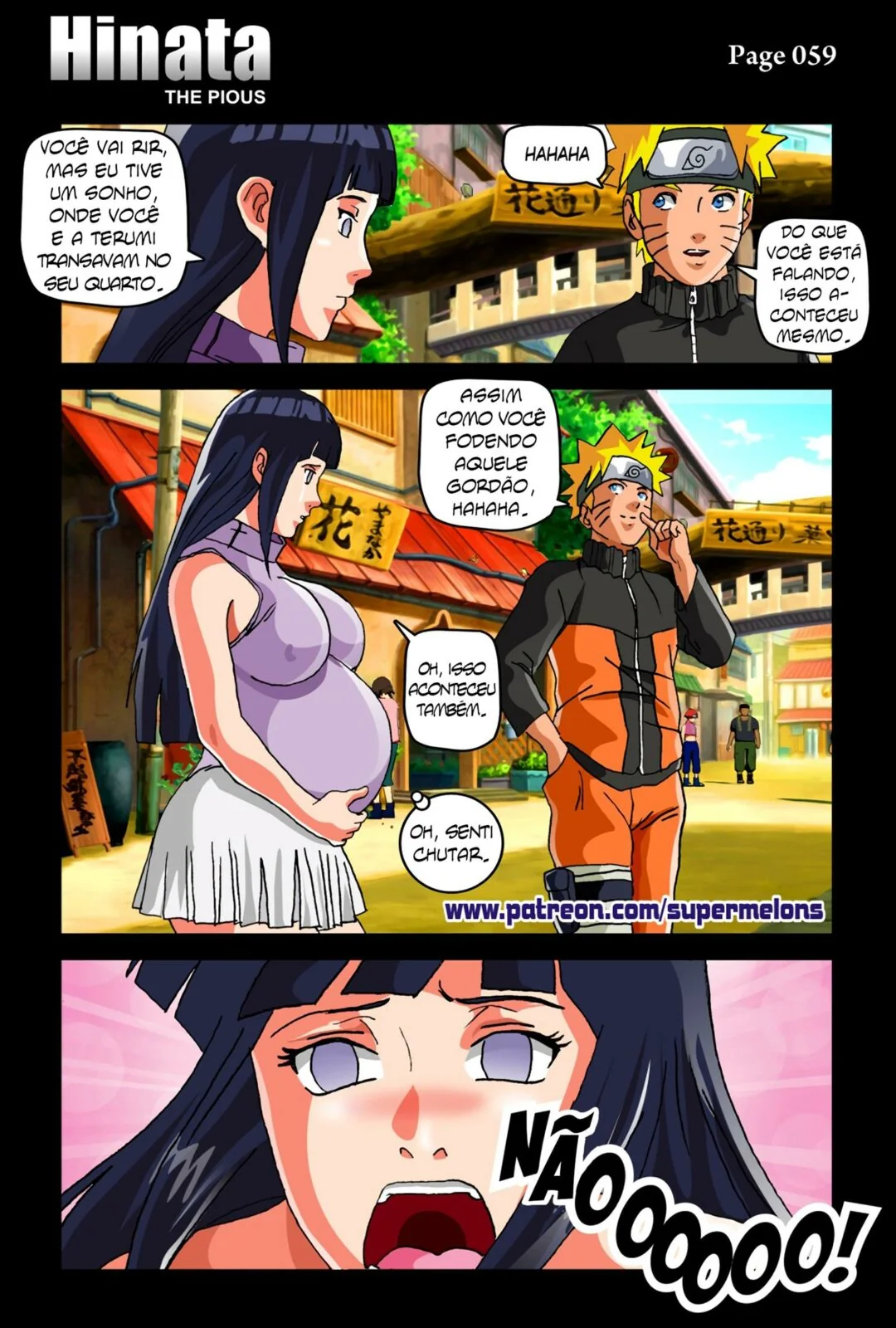 Hinata e o Gordinho Dotado: A Ajuda Especial da Piranha Nojenta em Hentai HQ Brasileiro