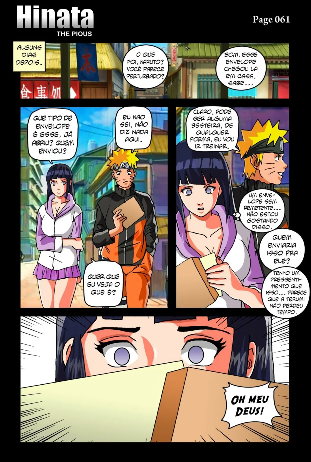 Hinata e o Gordinho Dotado: A Ajuda Especial da Piranha Nojenta em Hentai HQ Brasileiro