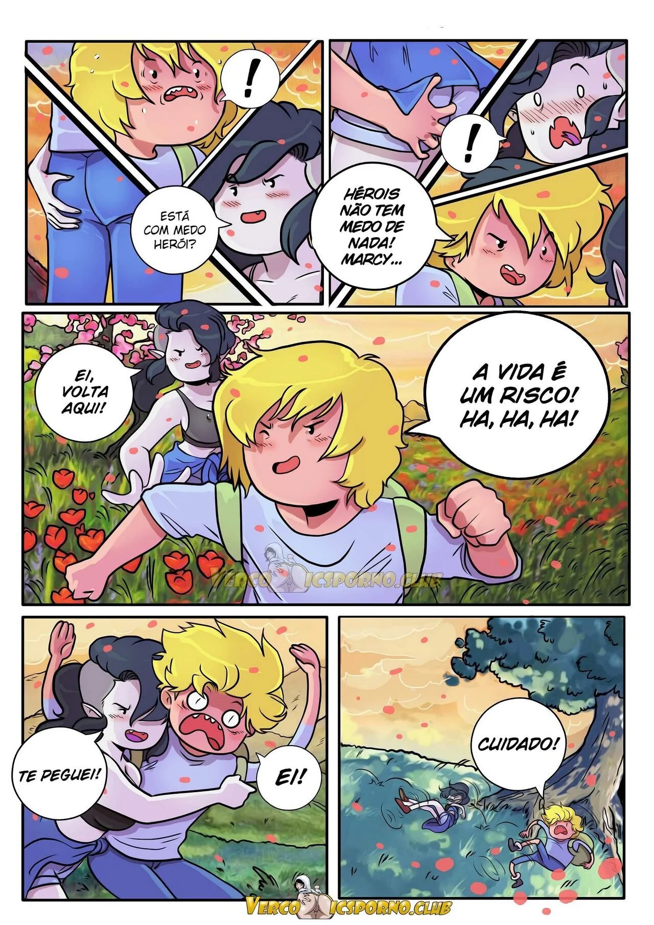 Aventura na Buceta: Finn Fodendo em HQ Brasileira de Hentai
