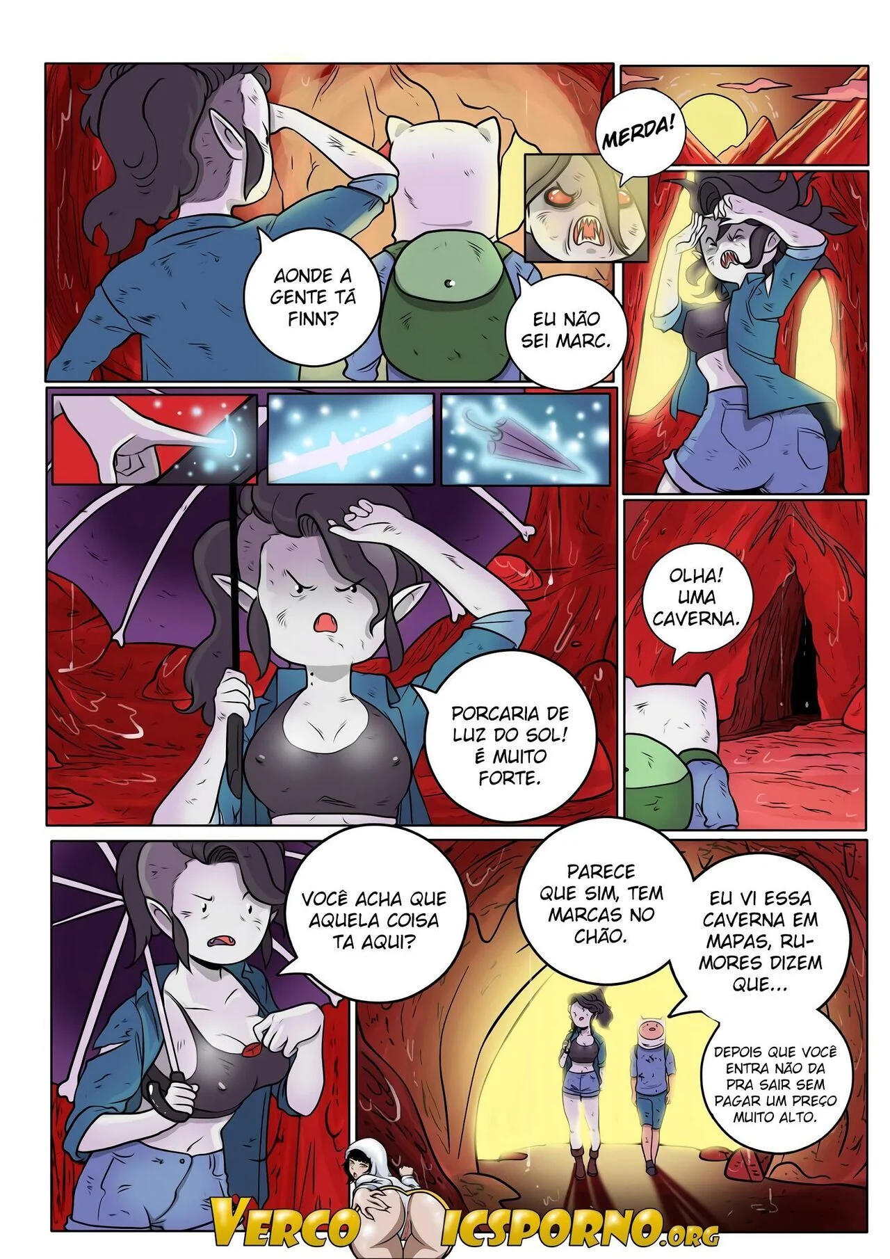 Aventura na Buceta: Finn Fodendo em HQ Brasileira de Hentai