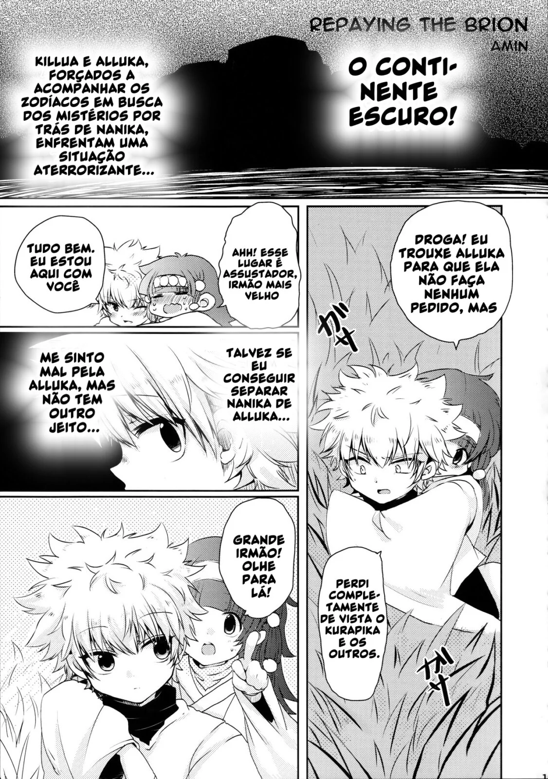 Batalha de Pirocas: Killua vs Brion Mob em Hunter x Hunter Hentai HQ Brasileiro