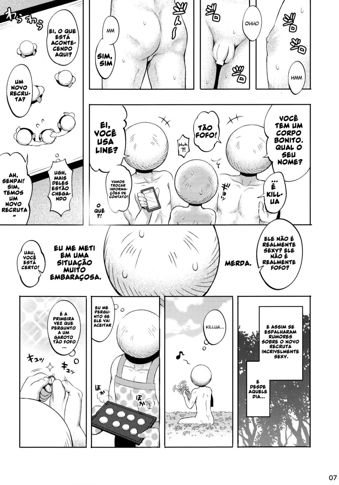 Batalha de Pirocas: Killua vs Brion Mob em Hunter x Hunter Hentai HQ Brasileiro