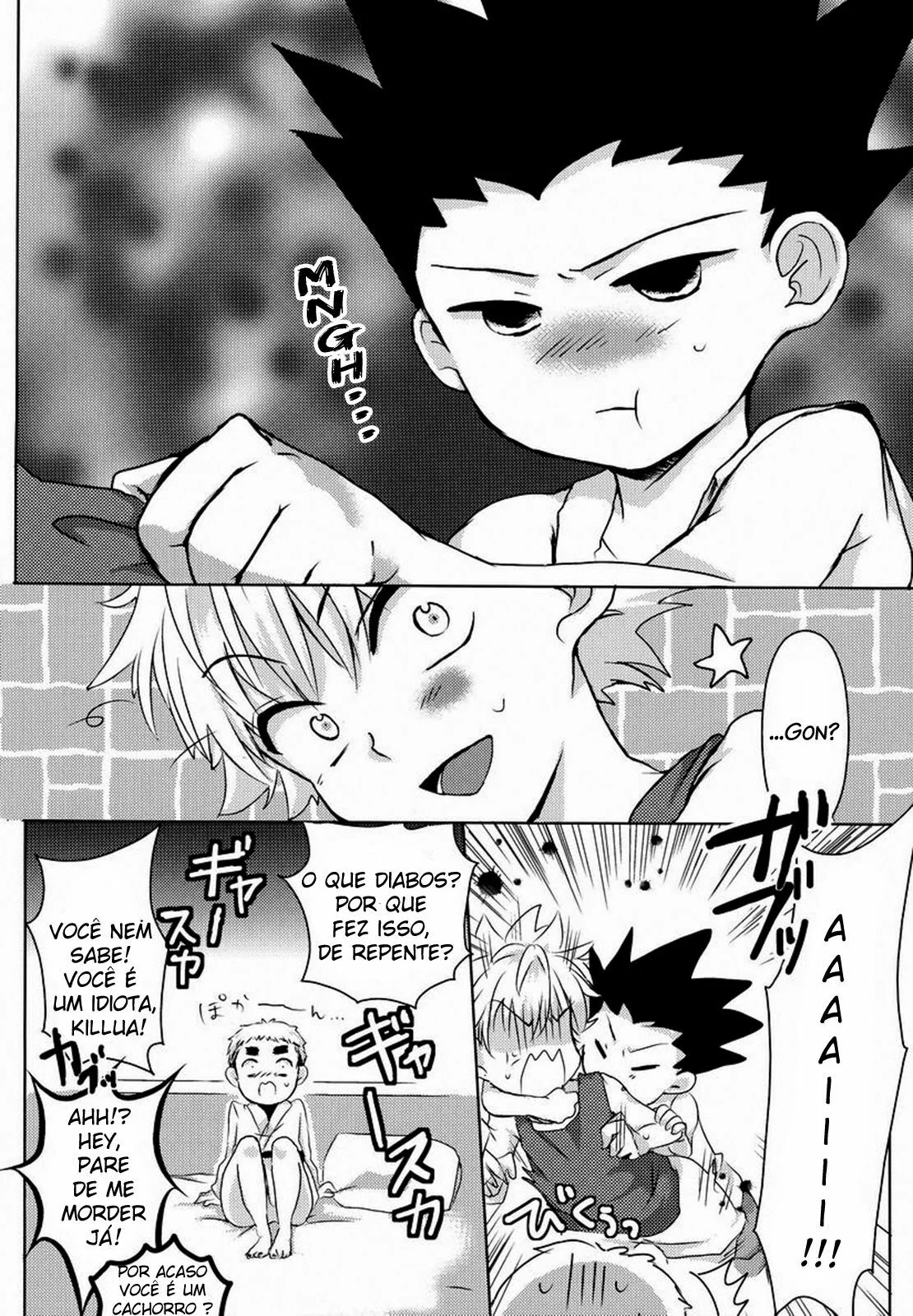 Hunter x Hunter Porno: Triângulo Amoroso entre Gon, Killua e Zushi! Em Hentai HQ Brasileiro