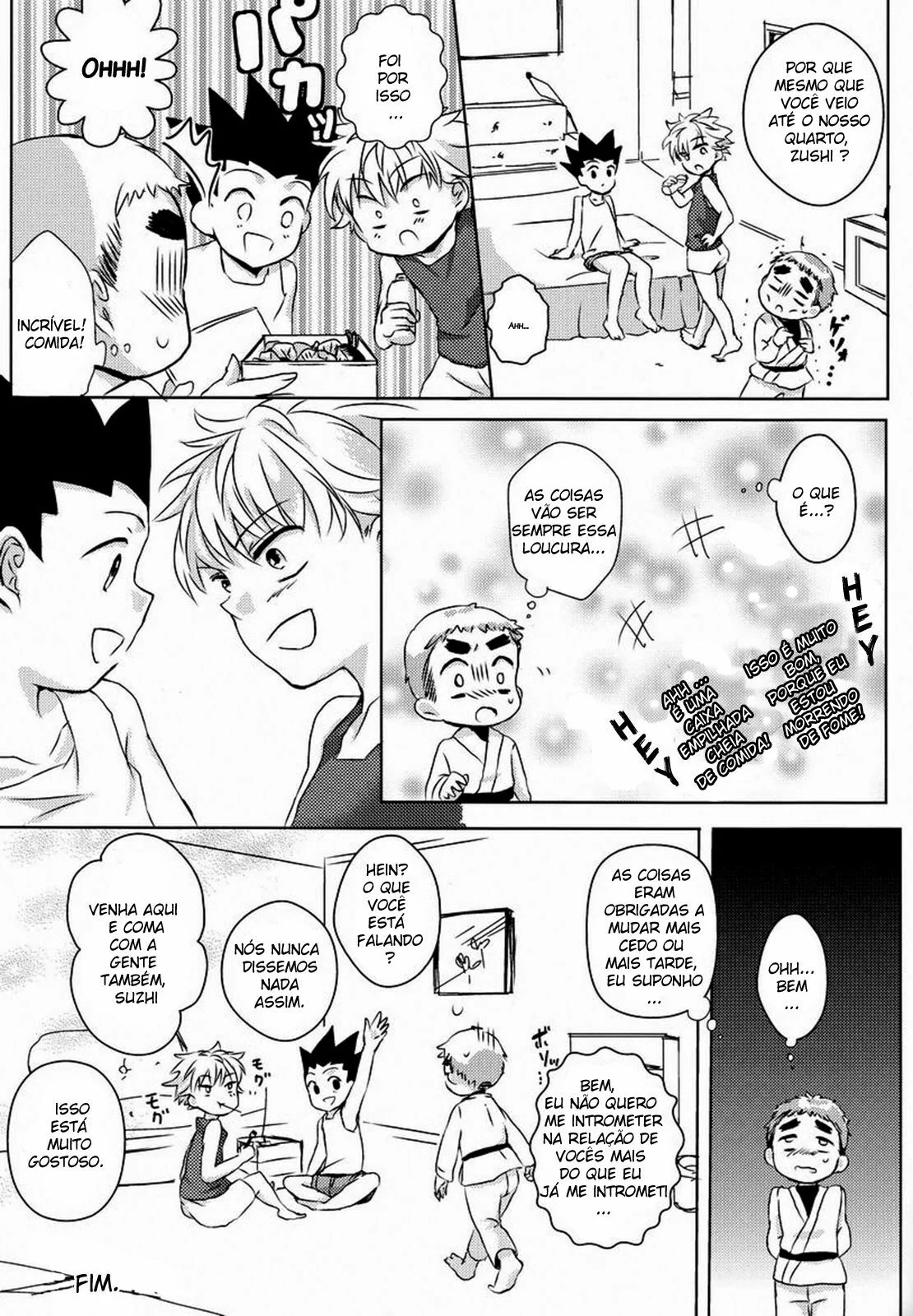 Hunter x Hunter Porno: Triângulo Amoroso entre Gon, Killua e Zushi! Em Hentai HQ Brasileiro