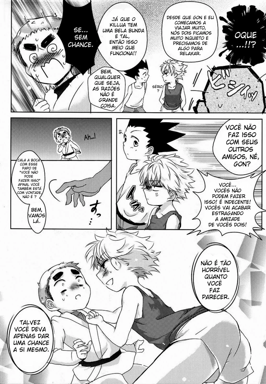 Hunter x Hunter Porno: Triângulo Amoroso entre Gon, Killua e Zushi! Em Hentai HQ Brasileiro