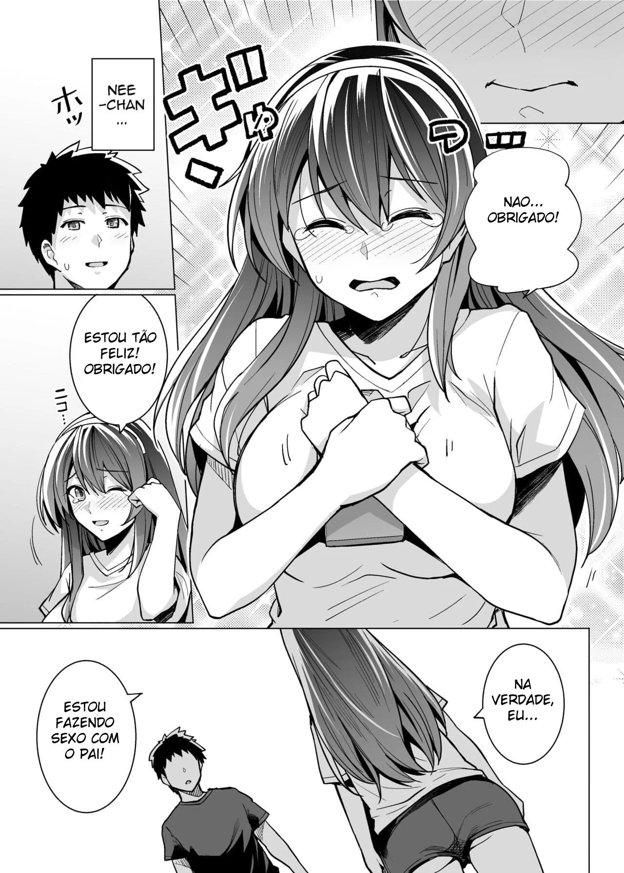 Incesto Entre Pai, Filha e Irmão em Hentai HQ Brasileiro