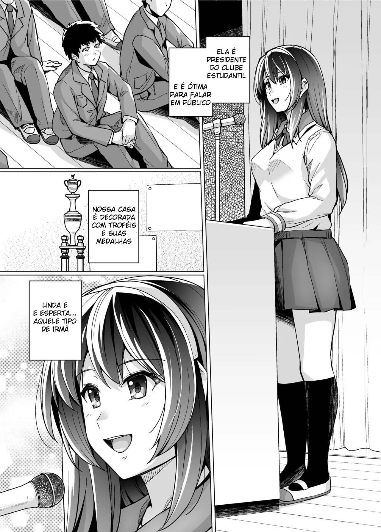 Incesto Entre Pai, Filha e Irmão em Hentai HQ Brasileiro