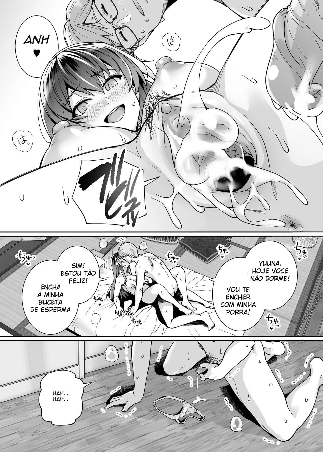 Incesto Entre Pai, Filha e Irmão em Hentai HQ Brasileiro