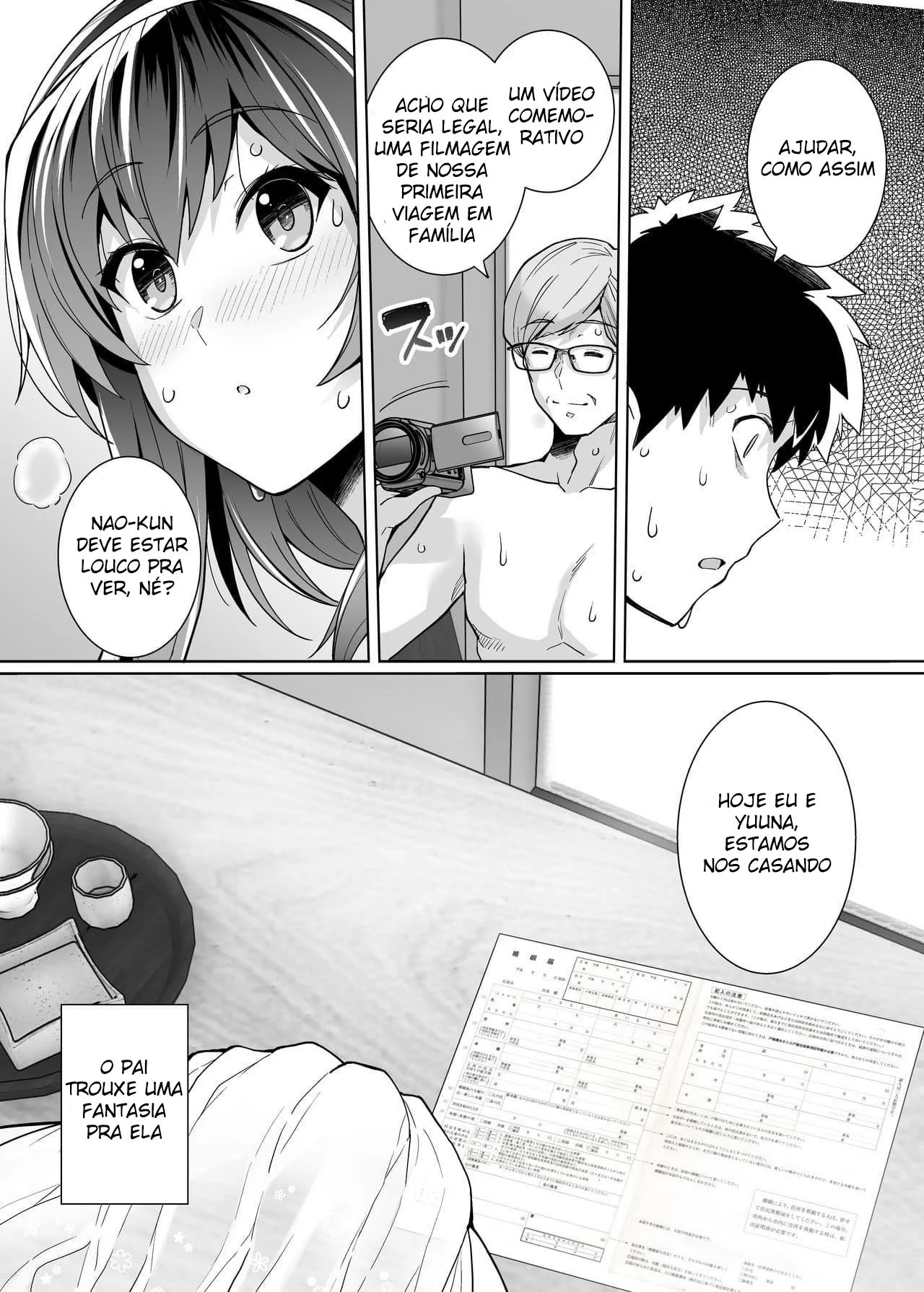 Incesto Entre Pai, Filha e Irmão em Hentai HQ Brasileiro