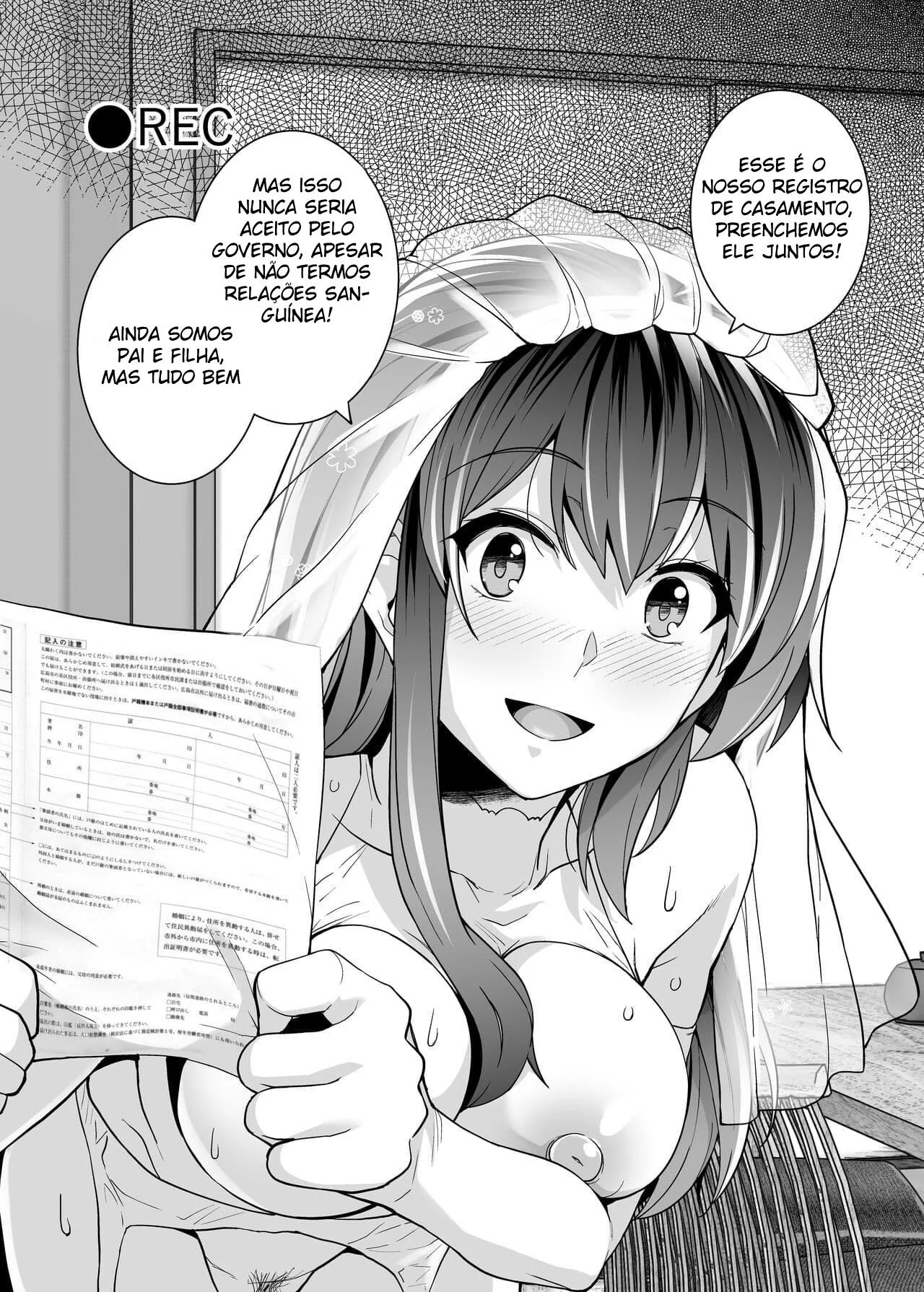 Incesto Entre Pai, Filha e Irmão em Hentai HQ Brasileiro