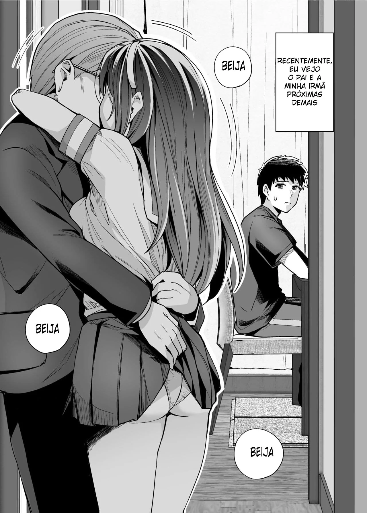 Incesto Entre Pai, Filha e Irmão em Hentai HQ Brasileiro