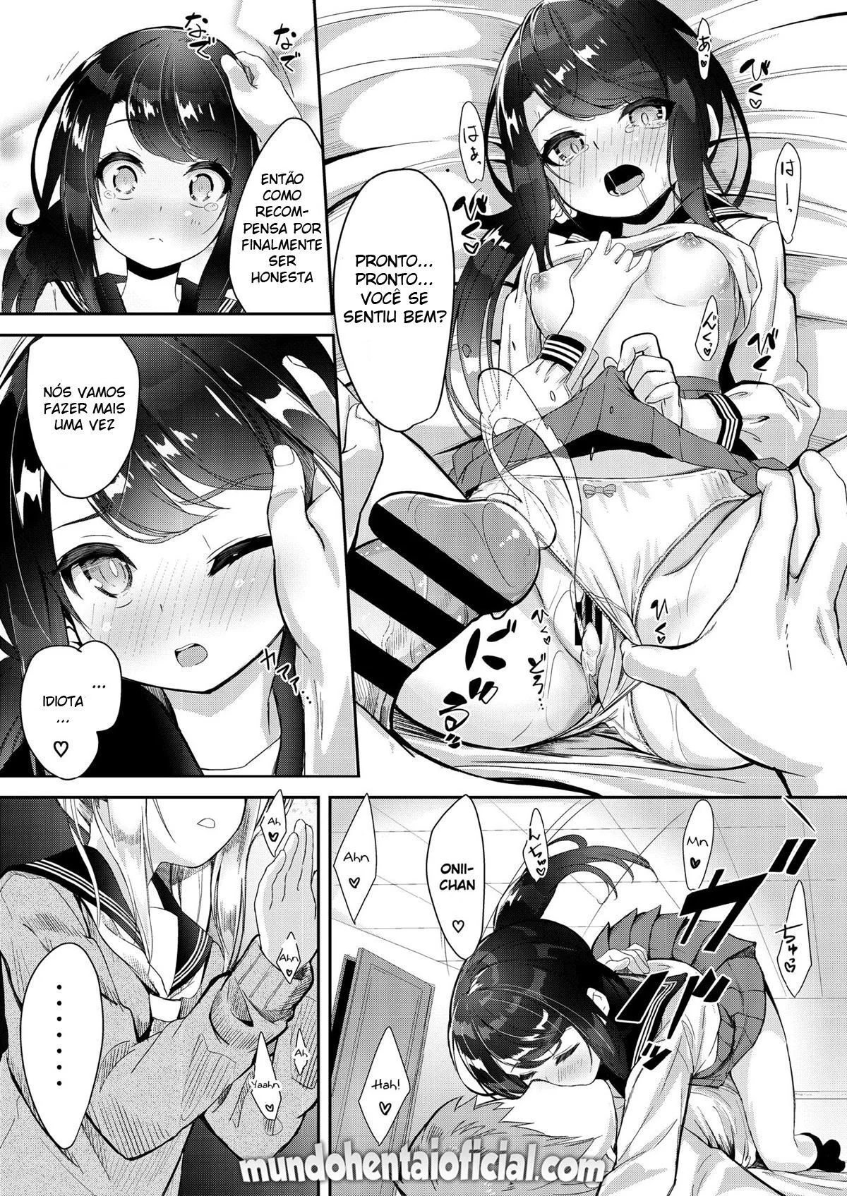 Irmão Safado: Perdendo a Virgindade da Irmã Mais Nova” em Hentai HQ