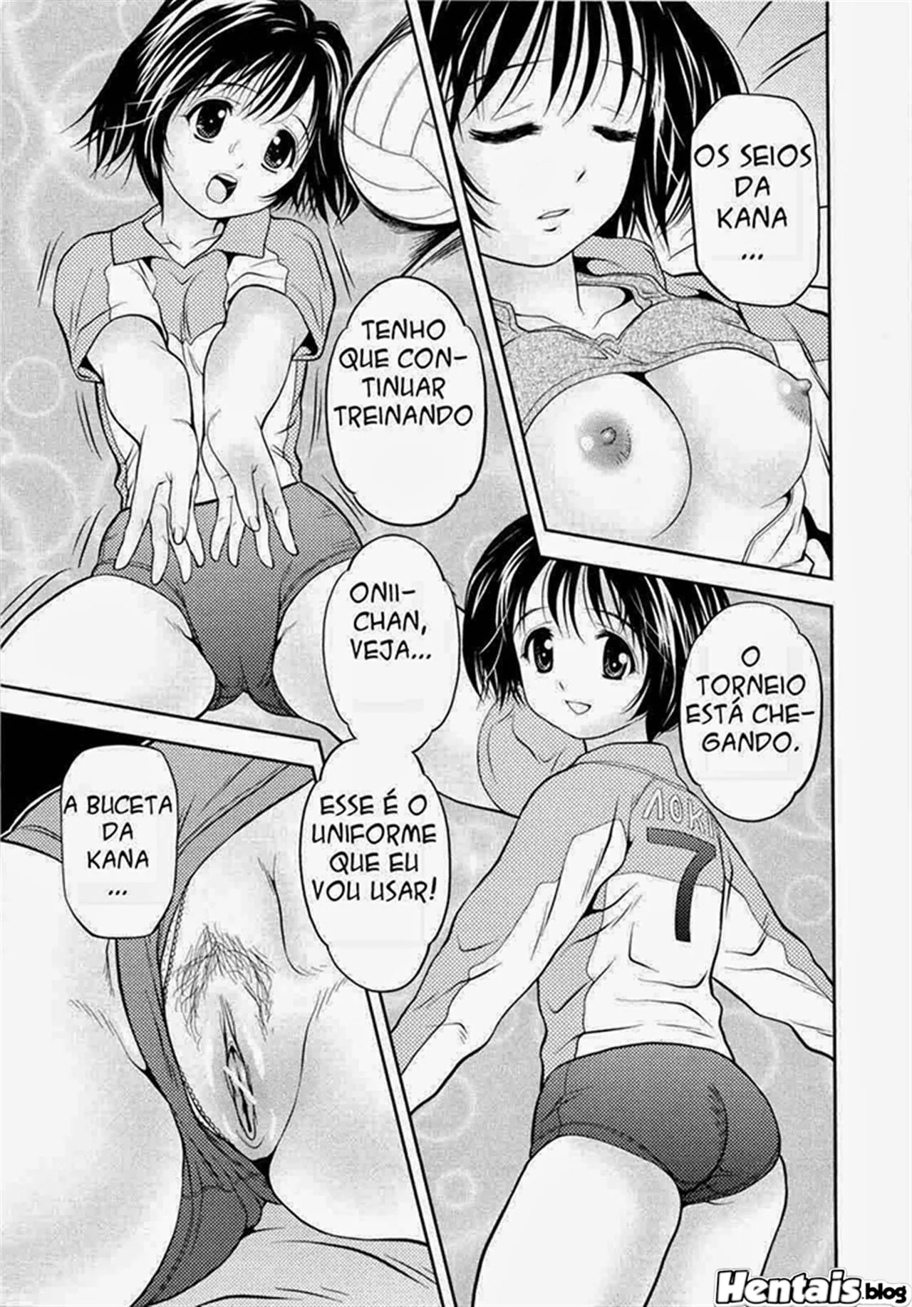 Olhadinha na Irmã Mais Nova: Incesto Hentai Proibido – Em HQ Brasileiro
