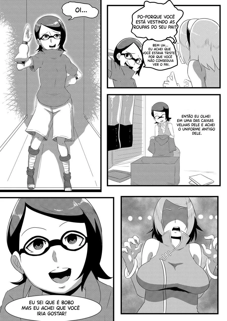 Piranhas Incestuosas: Ino Chupando a Buceta da Mamãe Sakura em Hentai HQ Brasileiro