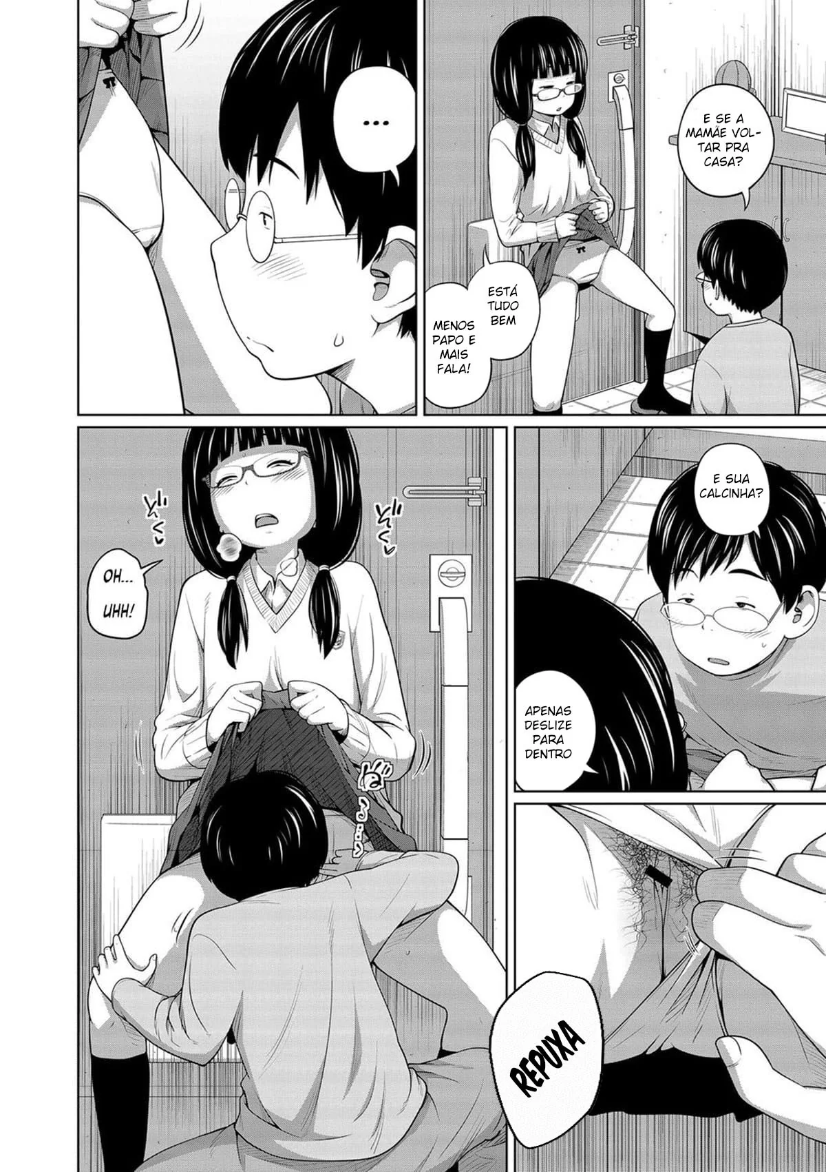 Irmã Safada Dando a Buceta para seu Irmão – Hentai HQ